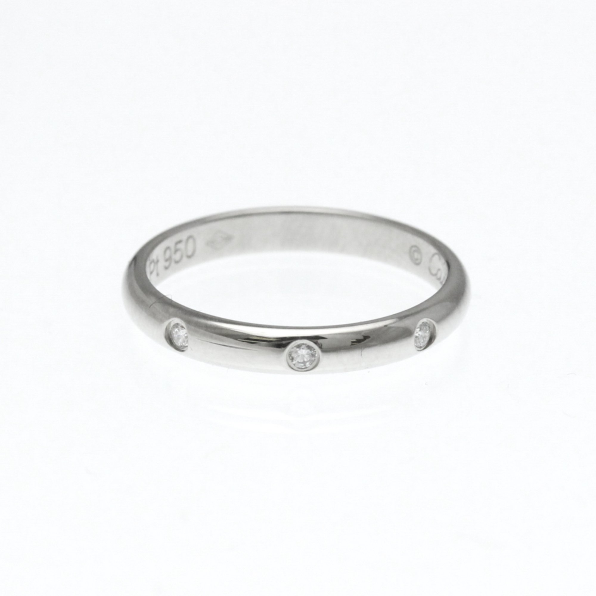 カルティエ(Cartier) クラシックウェディング 3P ダイヤモンド リング プラチナ ファッション ダイヤモンド バンドリング シルバー【中古】