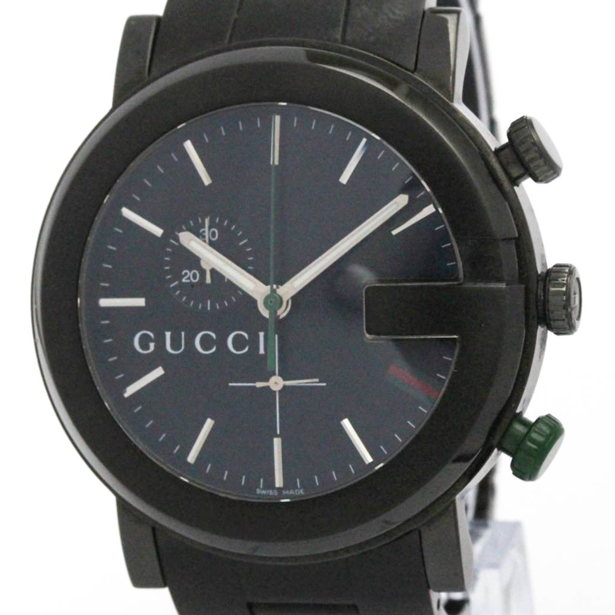 グッチ (GUCCI) Gクロノ ステンレススチール クォーツ メンズ 時計 YA101331【中古 ...
