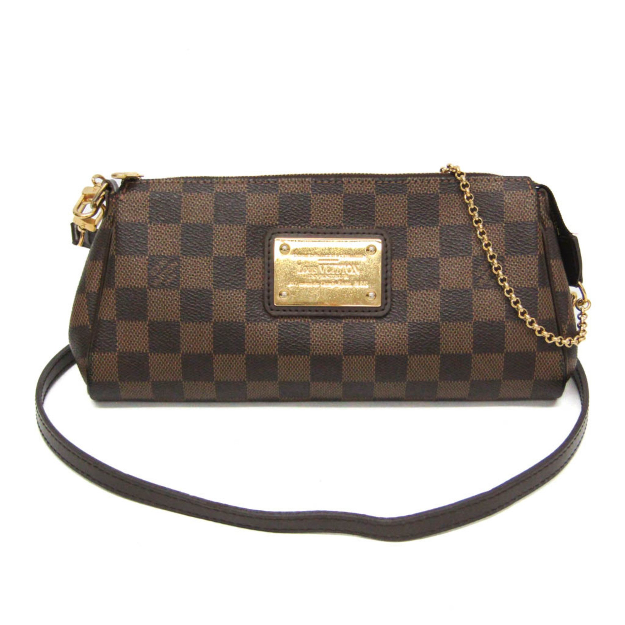 Rakuten - ルイ・ヴィトン(Louis Vuitton) ダミエ エヴァ N55213 レディース ハンドバッグ,ショルダーバッグ ブラウン,エベヌ【中古】