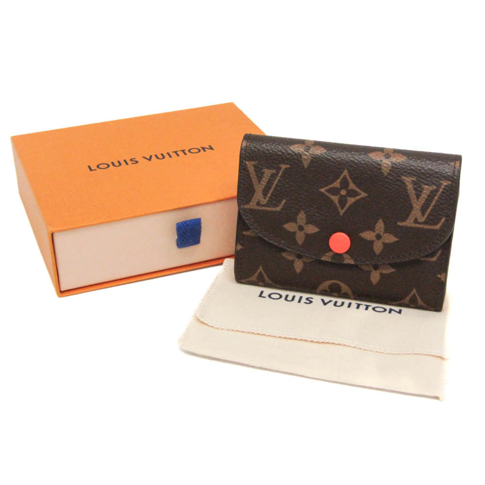 ルイ・ヴィトン(Louis Vuitton) モノグラム ポルトモネ・ロザリ M64068 レディース モノグラム 小銭入れ・コインケース ブラウン,オレンジ【中古】 2