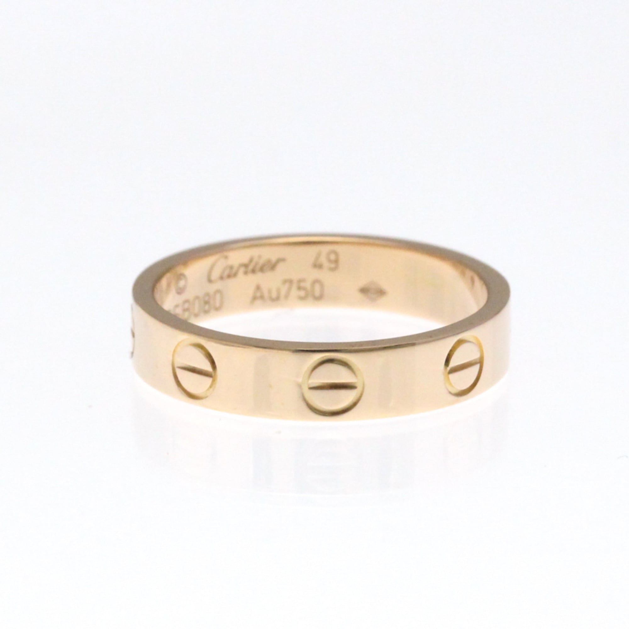 カルティエ(Cartier) ミニラブリング K18ピンクゴールド(K18PG) ファッション 無し バンドリング ピンクゴールド(PG)【中古】