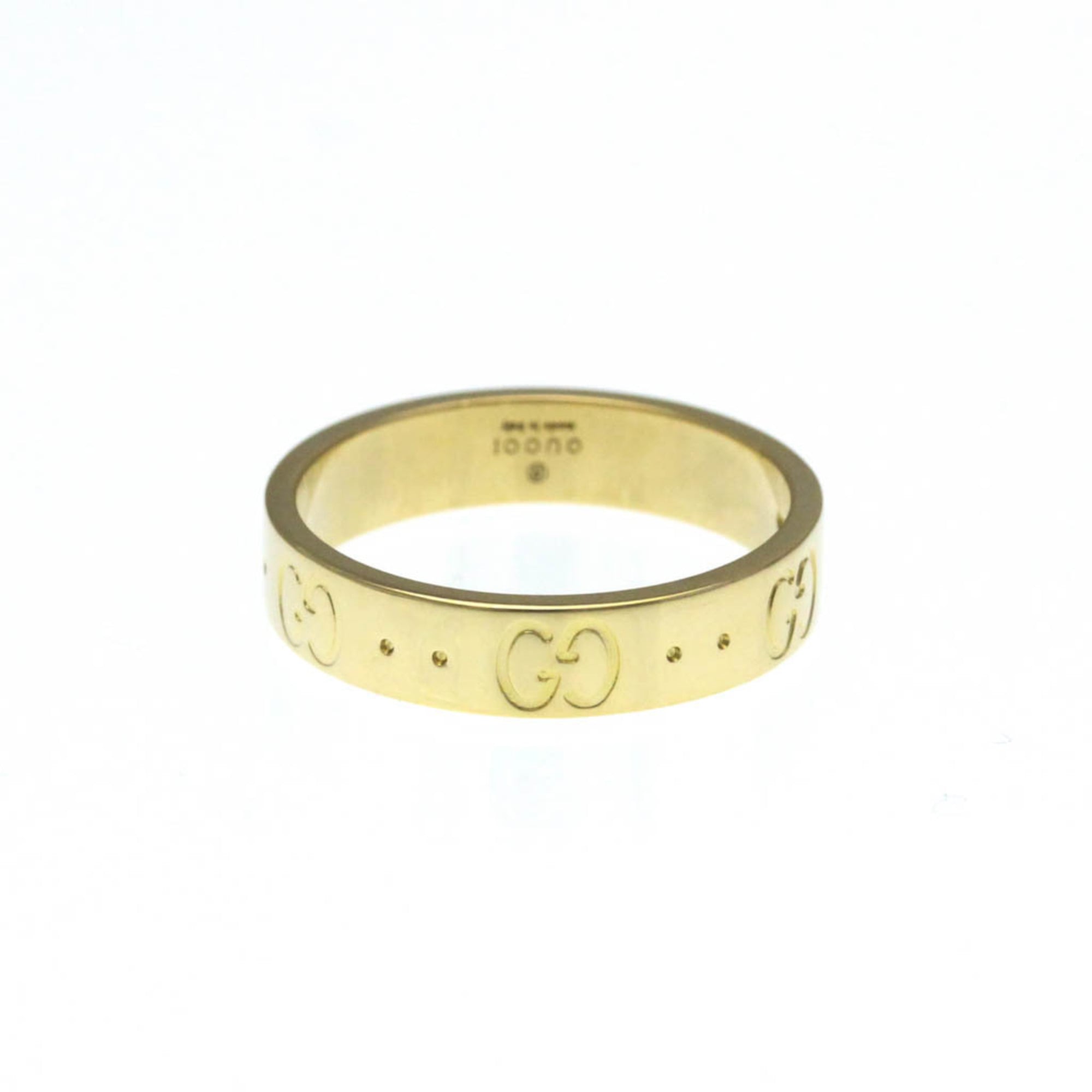 GUCCI アイコンリング k18 15号 GUCCI（グッチ） アイコン リング 指輪 15号 18金 K18イエローゴールド