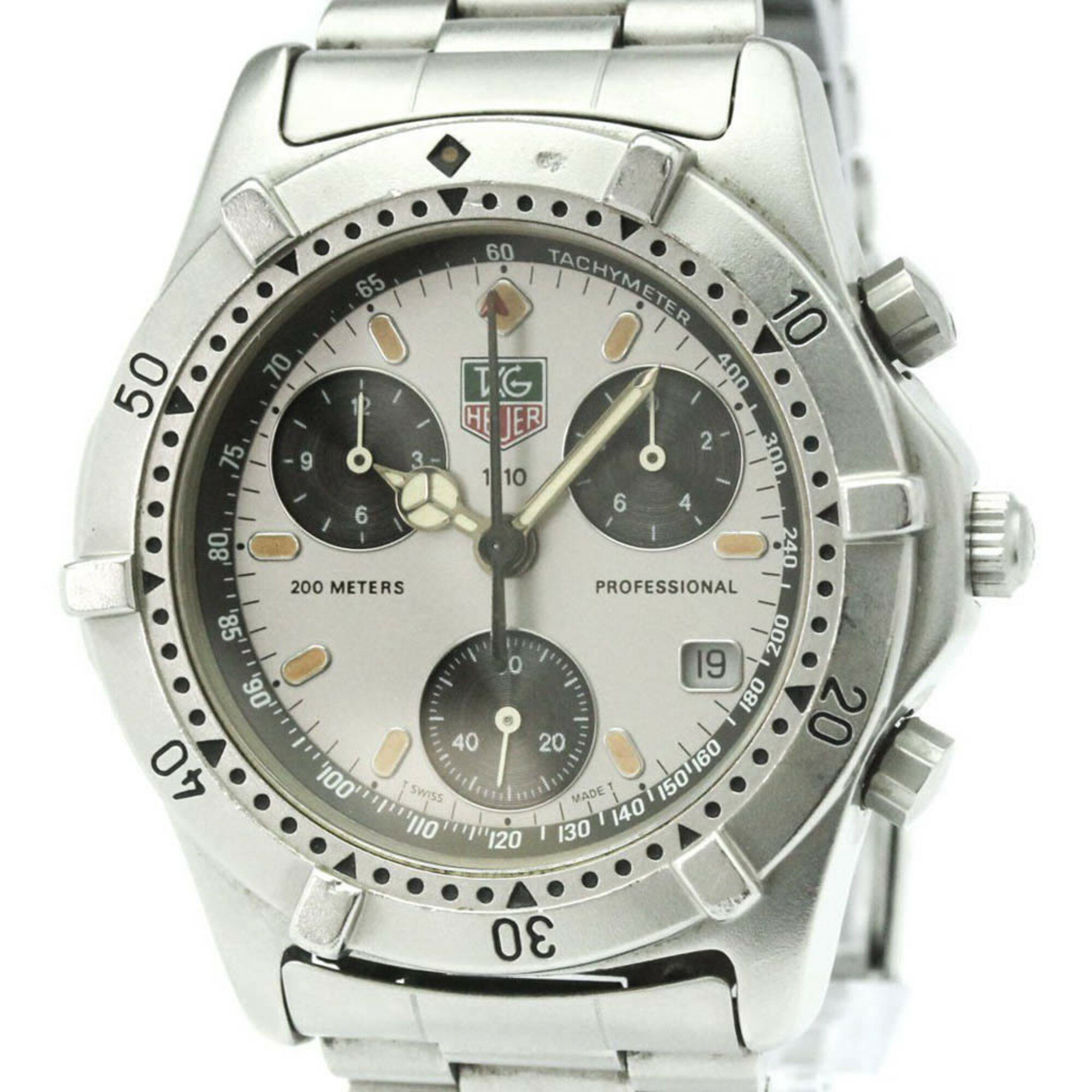 タグ・ホイヤー(Tag Heuer) プロフェッショナル クォーツ ステンレススチール(SS) メンズ スポーツ 560.206【中古】