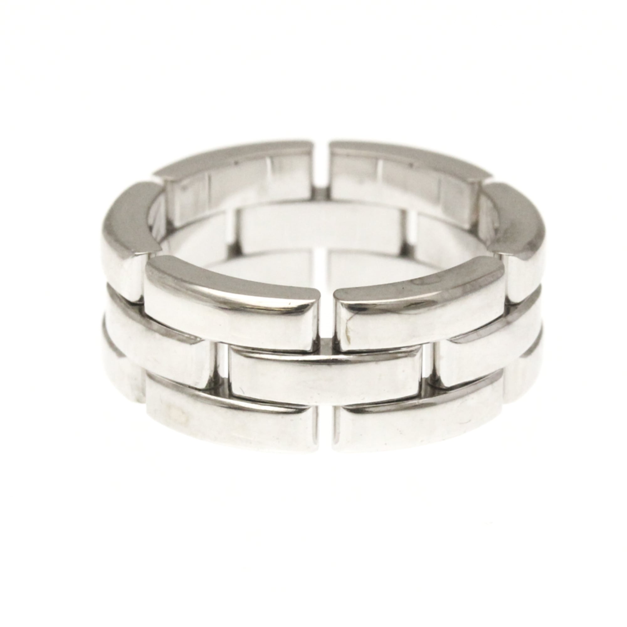 カルティエ(Cartier) マイヨンパンテールリング K18ホワイトゴールド(K18WG) ファッション 無し バンドリング シルバー【中古】