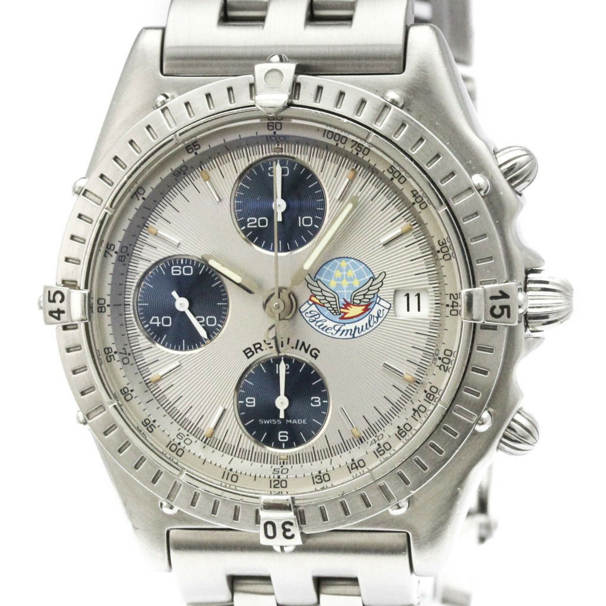 Other - ブライトリング (BREITLING) クロノマット ブルーインパルス 限定 ステンレススチール 自動巻き メンズ 時計 A13048 (外装仕上げ済み)【中古】