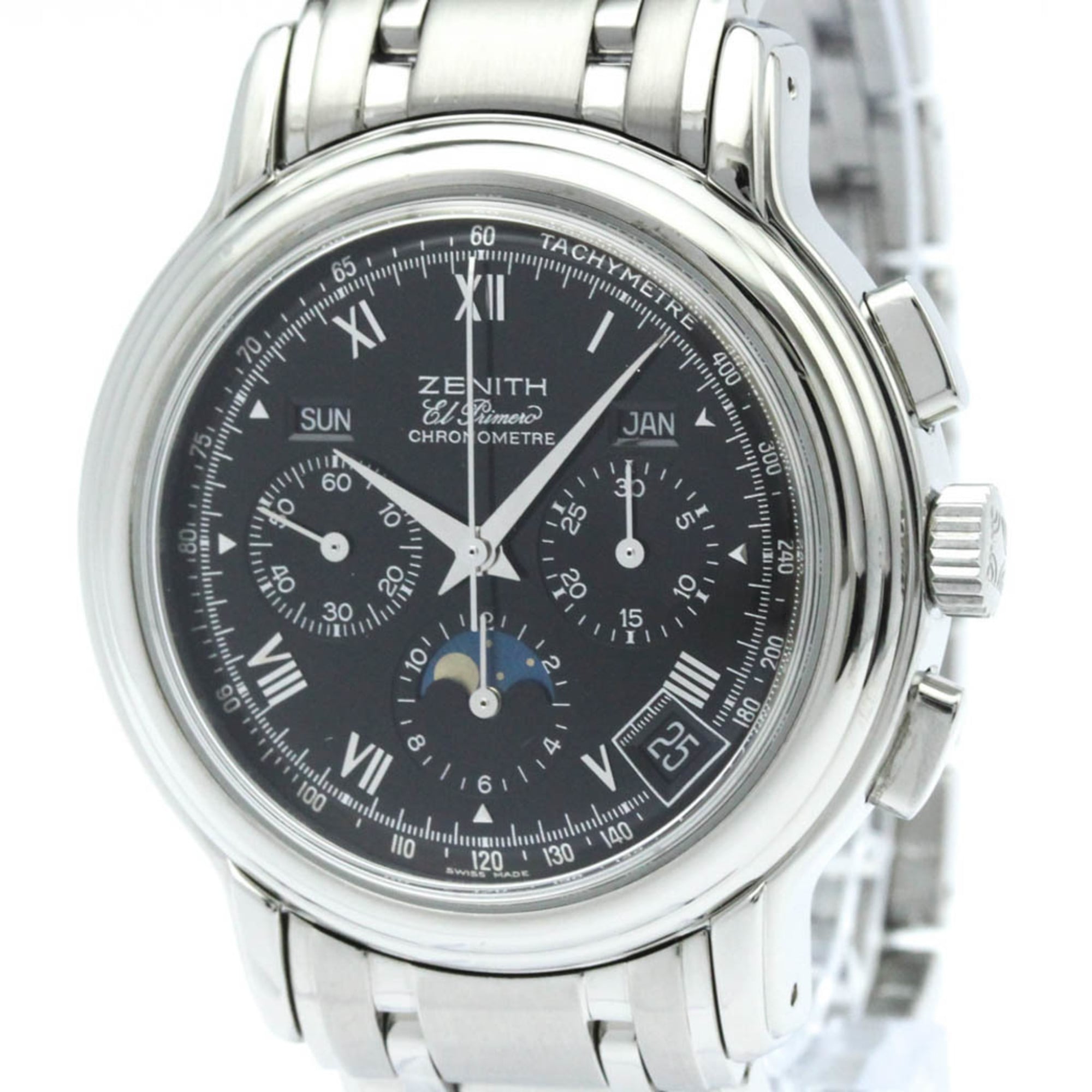 ゼニス(Zenith) クロノマスター 自動巻き ステンレススチール(SS) メンズ ドレス/フォーマル 02.0240.410【中古】