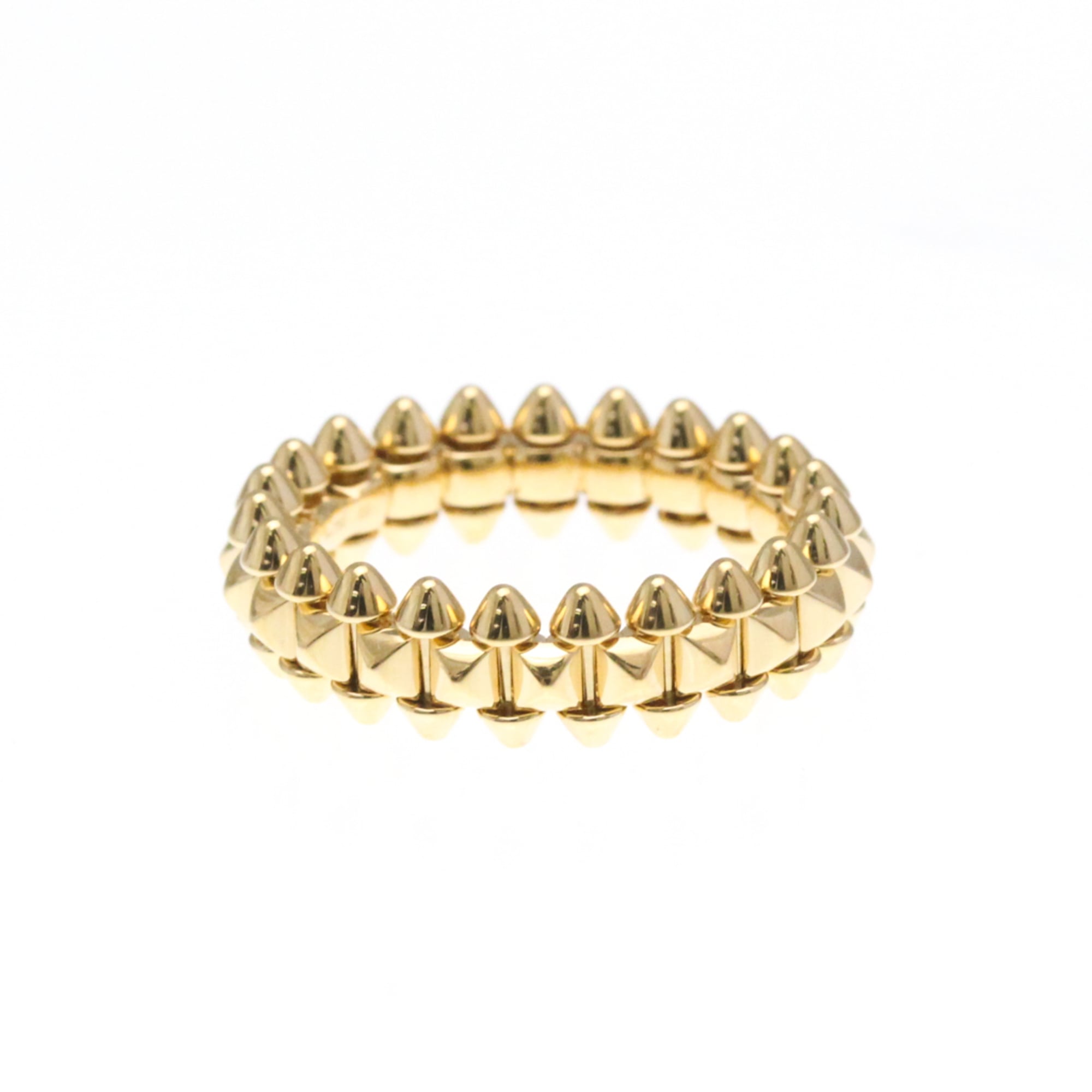 カルティエ(Cartier) クラッシュ ドゥ カルティエ リング スモールモデル K18ピンクゴールド(K18PG) ファッション 無し バンドリング ピンクゴールド(PG)【中古】