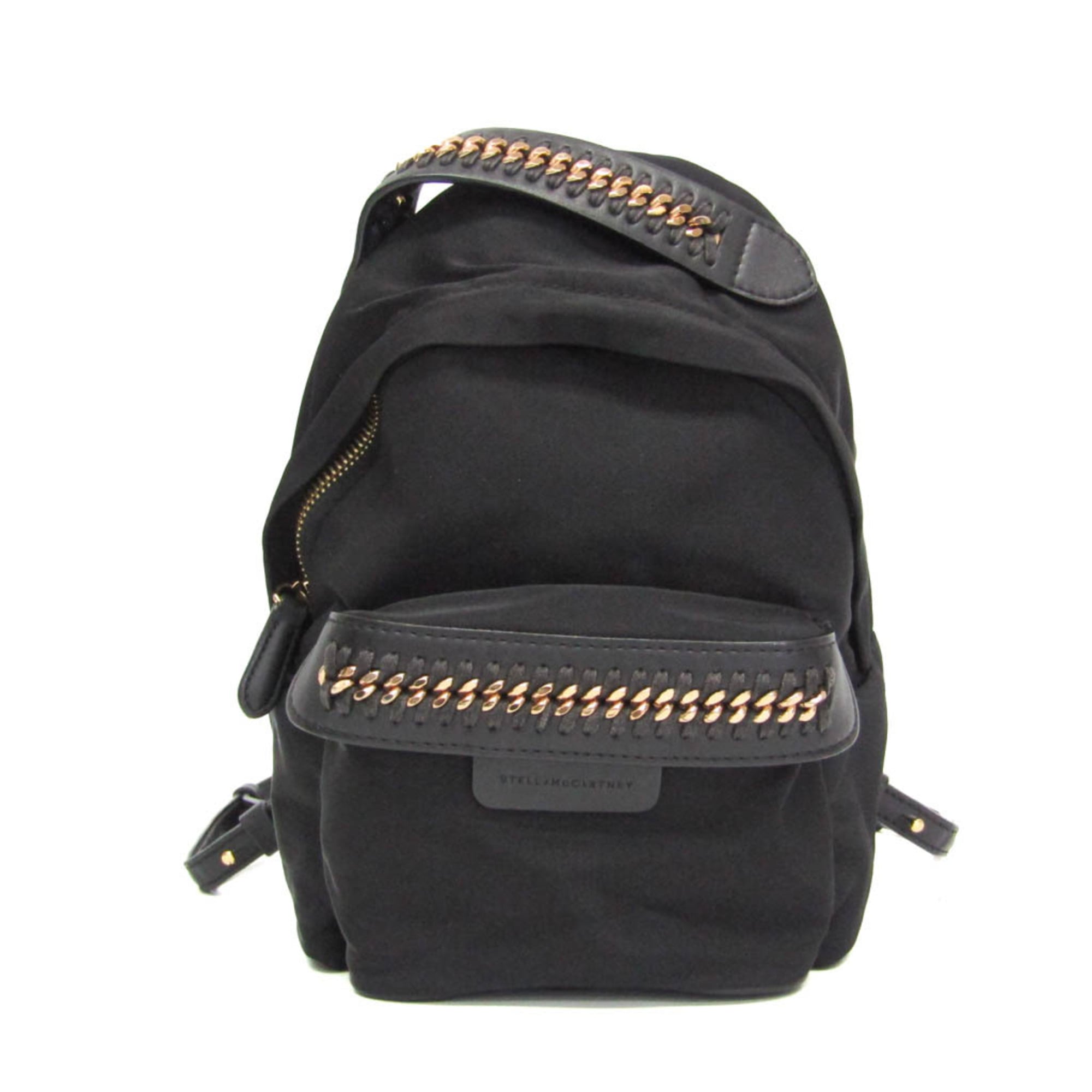 ステラ・マッカートニー(Stella McCartney) FALABELLA GO ミニ 469178 レディース ナイロン,レザー リュックサック ブラック【中古】(4.0)