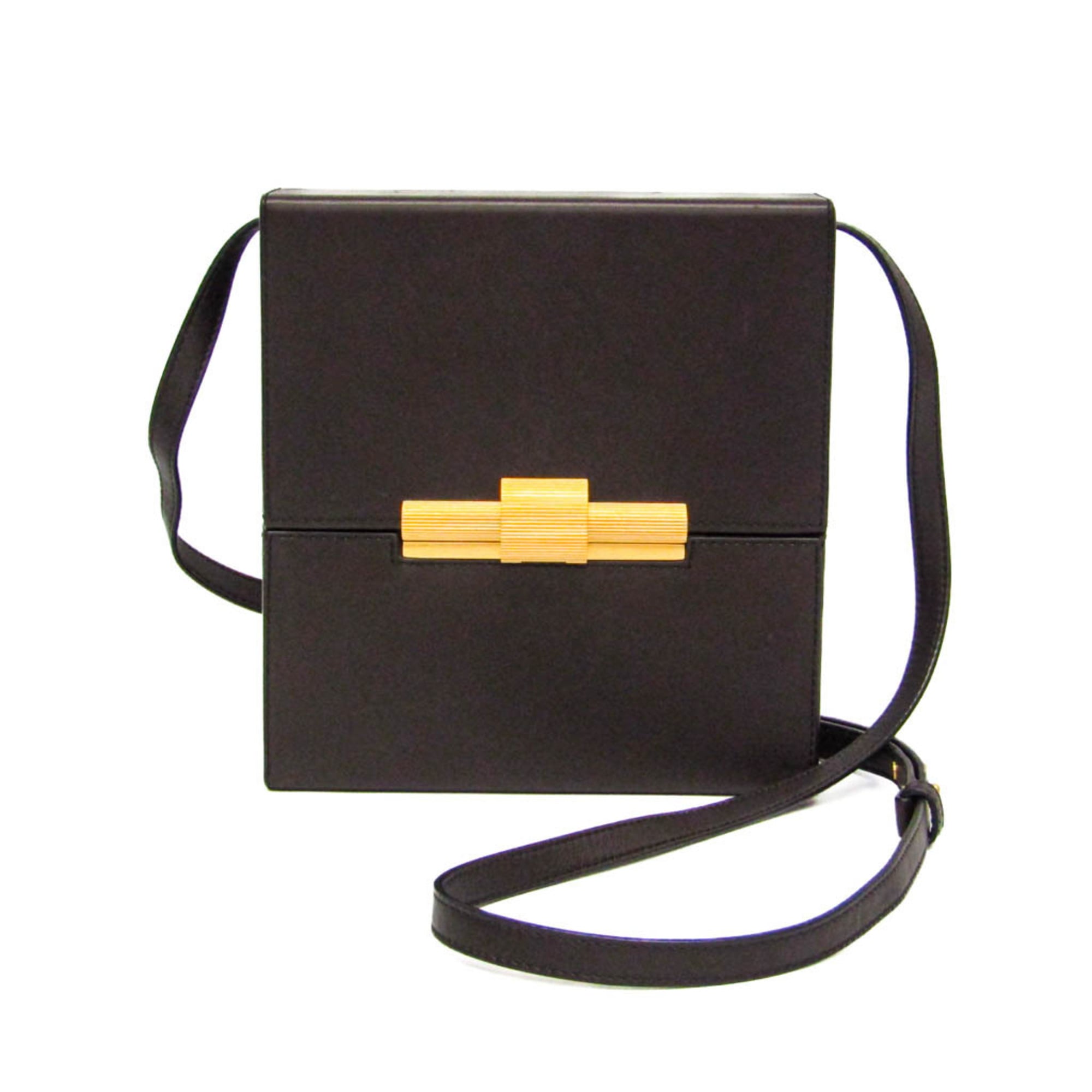 ボッテガ・ヴェネタ(Bottega Veneta) デイジー DAISEY レディース レザー ショルダーバッグ ダークブラウン【中古】