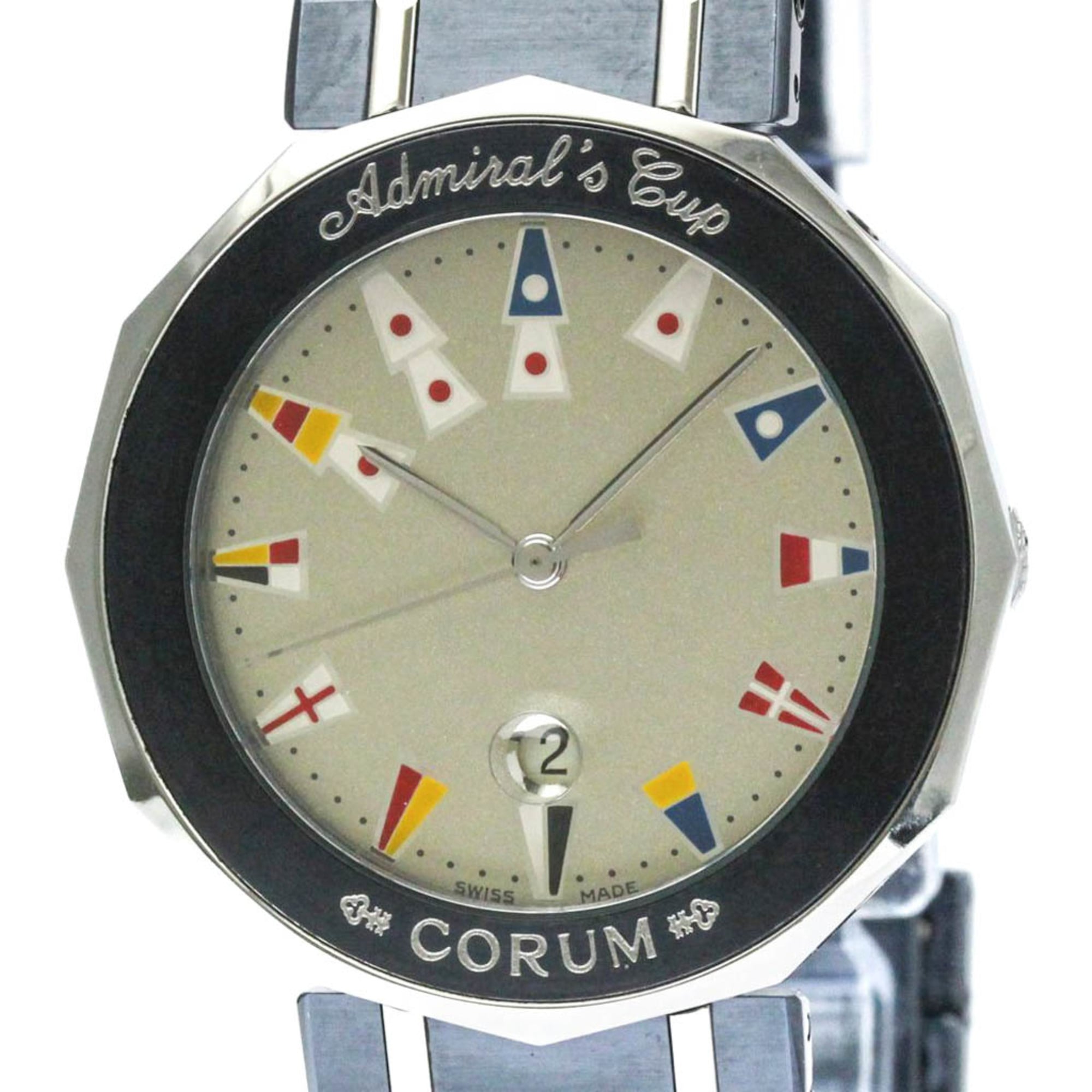 コルム (CORUM) アドミラルズカップ ステンレススチール クォーツ メンズ 時計 99.810 ...