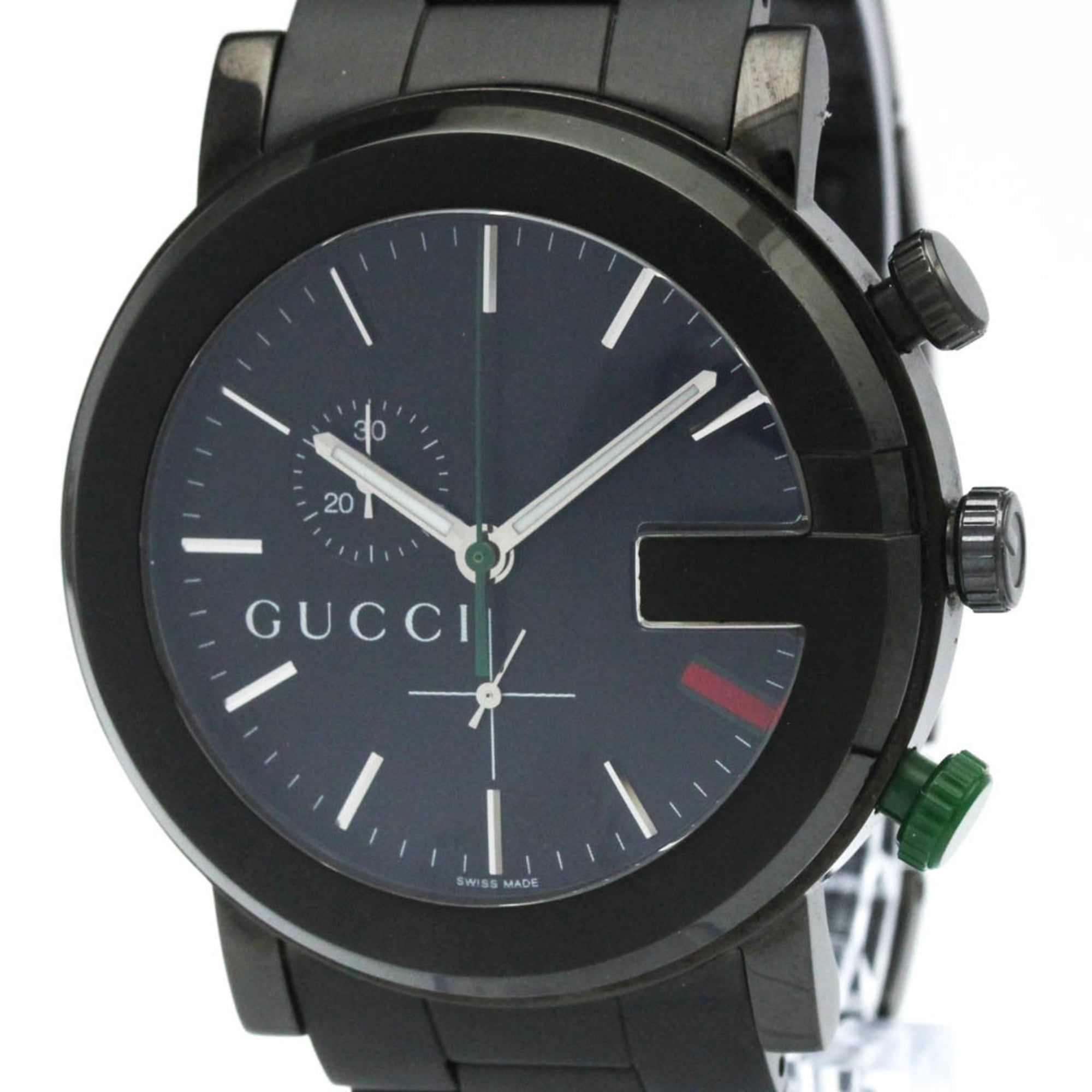 グッチ (GUCCI) Gクロノ ステンレススチール クォーツ メンズ 時計 YA101331【中古 ...