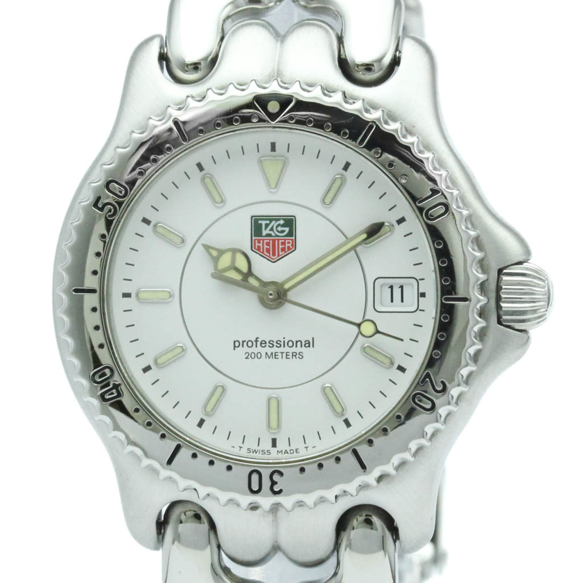 タグホイヤー (TAG HEUER) セル プロフェッショナル 200M ステンレススチール クォーツ ボーイズ 時計 WG1212 (外装仕上げ済み)【中古】
