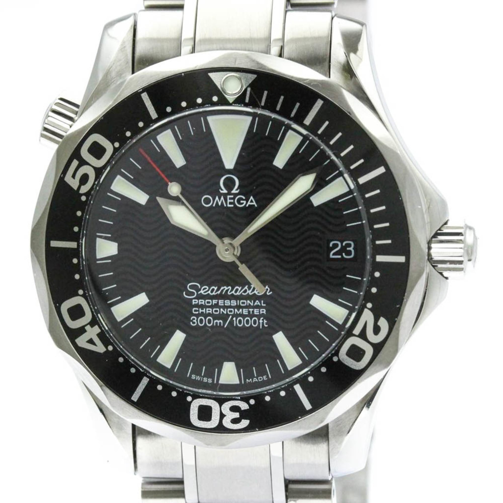オメガ (OMEGA) シーマスター プロフェッショナル 300M ステンレススチール 自動巻き ボーイズ 時計 2252.50 (外装仕上げ済み)【中古】