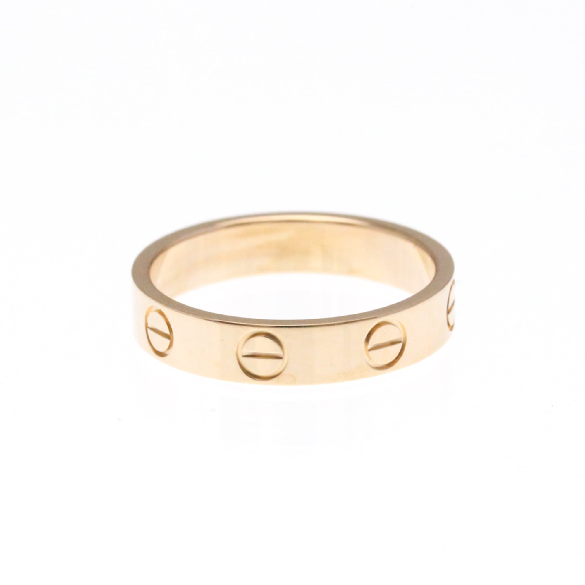 カルティエ(Cartier) ミニラブ リング K18ピンクゴールド(K18PG) ファッション 無し バンドリング ピンクゴールド(PG)【中古】