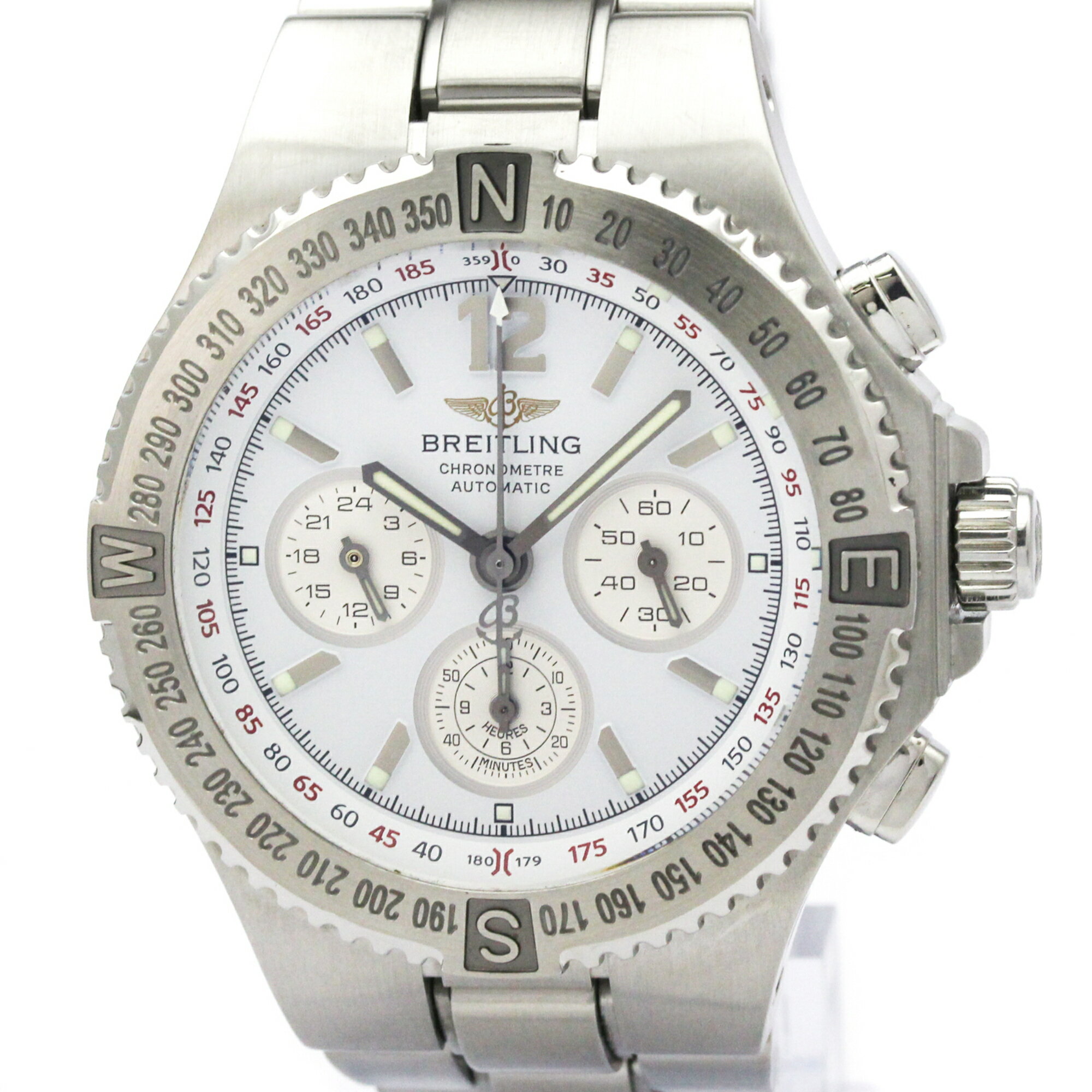 Rakuten - ブライトリング (BREITLING) ハーキュリーズ ステンレススチール 自動巻き メンズ 時計 A39363 (外装仕上げ済み)【中古】