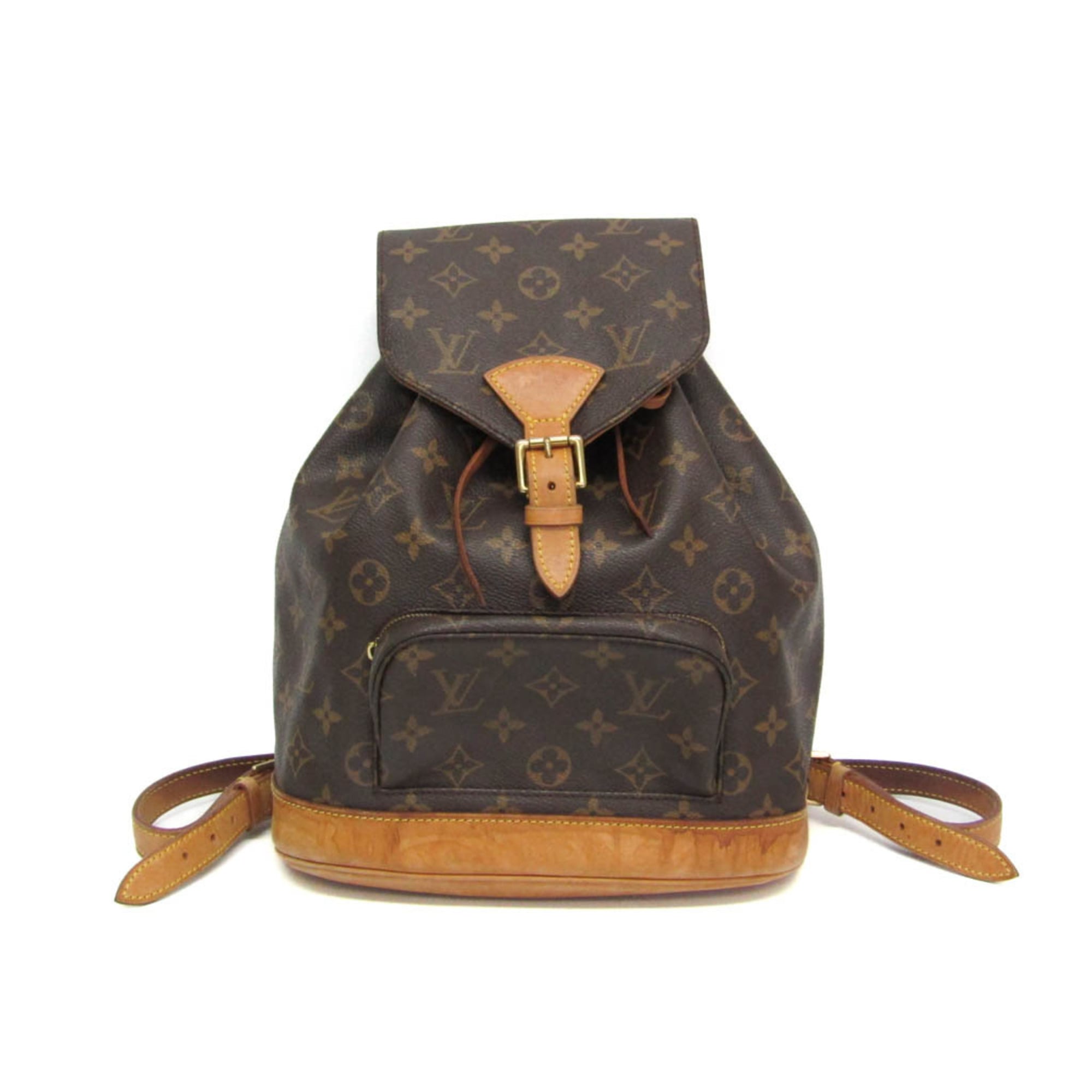 ルイ・ヴィトン(Louis Vuitton) モノグラム モンスリ MM M51136 レディース リュックサック ブラウン【中古】