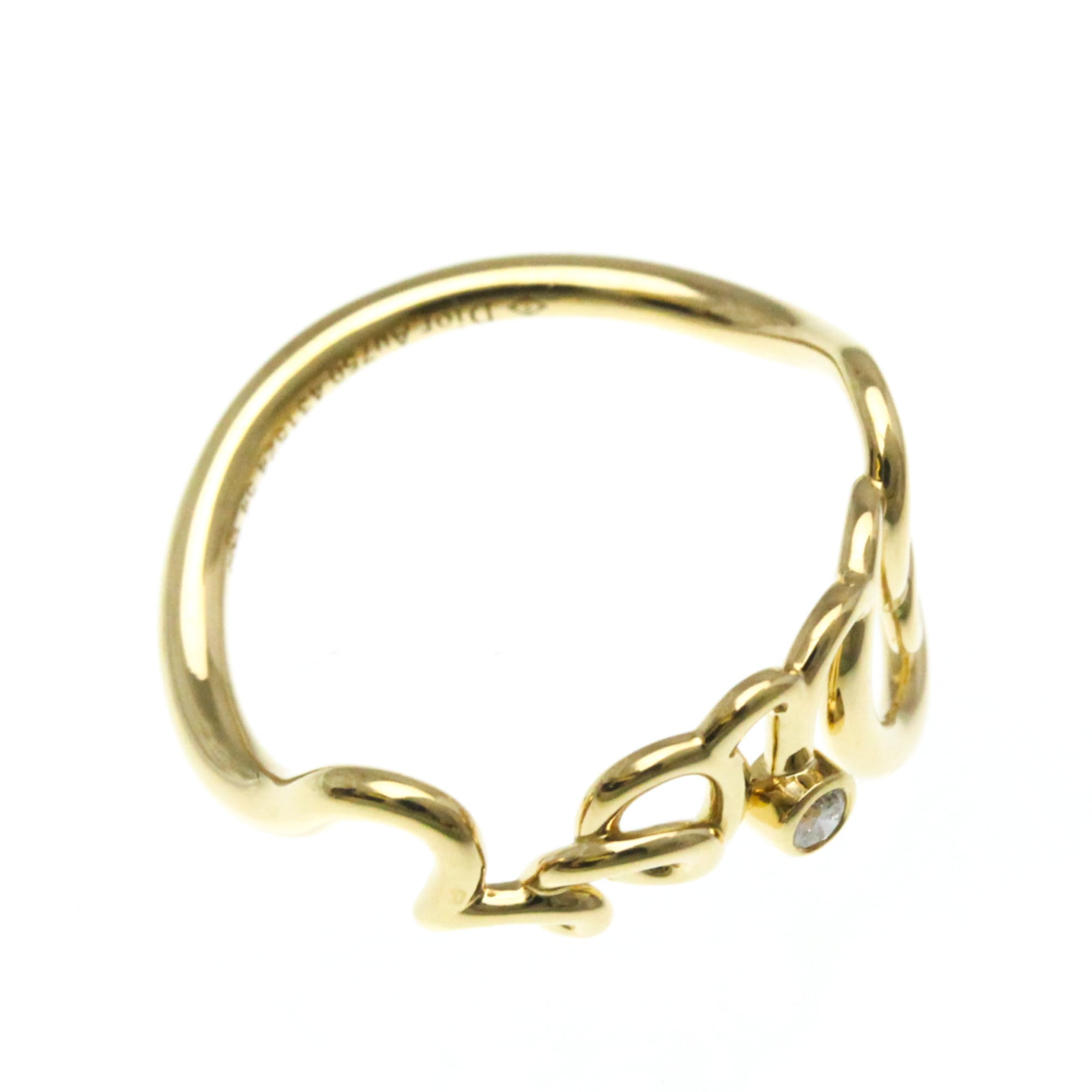 クリスチャン・ディオール(Christian Dior) ディオール アムール リング JOUI95052_0000 K18イエローゴールド(K18YG) ファッション ダイヤモンド バンドリング ゴールド【中古】