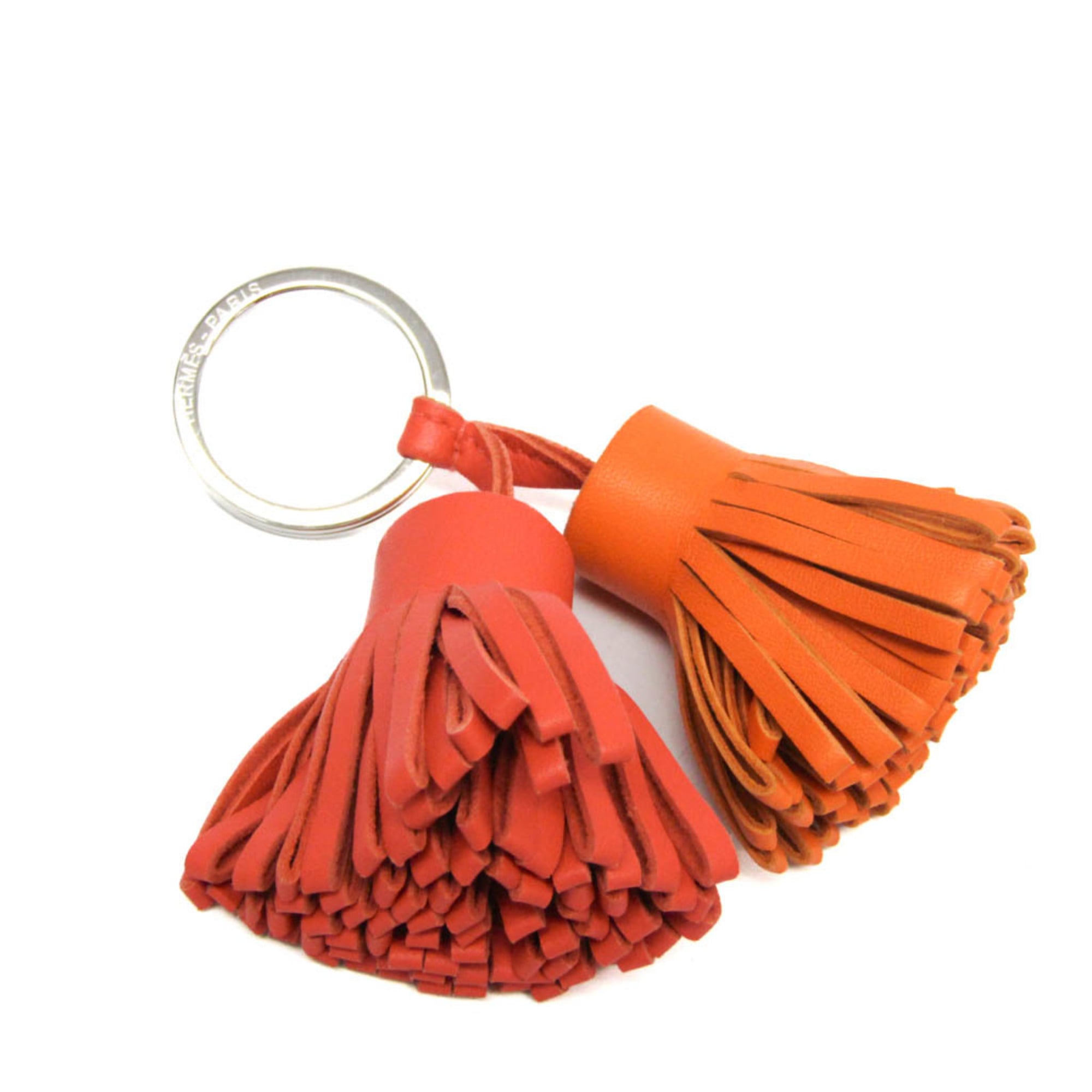 Rakuten - エルメス(Hermes) カルメン ウノドス キーホルダー (オレンジ,ピンク)【中古】