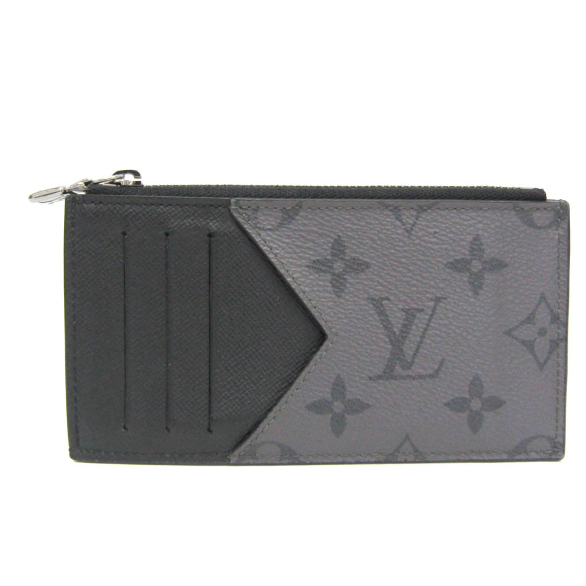 F, H, W - ルイ・ヴィトン(Louis Vuitton) モノグラム・エクリプス コインカード・ホルダー M69533 メンズ モノグラムエクリプス,モノグラム・リバース 小銭入れ・コインケース ブラック,グレー【中古】