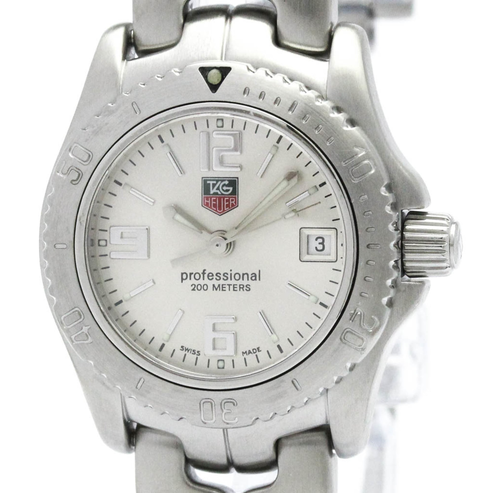タグホイヤー (TAG HEUER) リンク ステンレススチール クォーツ レディース 時計 WT1412 (外装仕上げ済み)【中古】