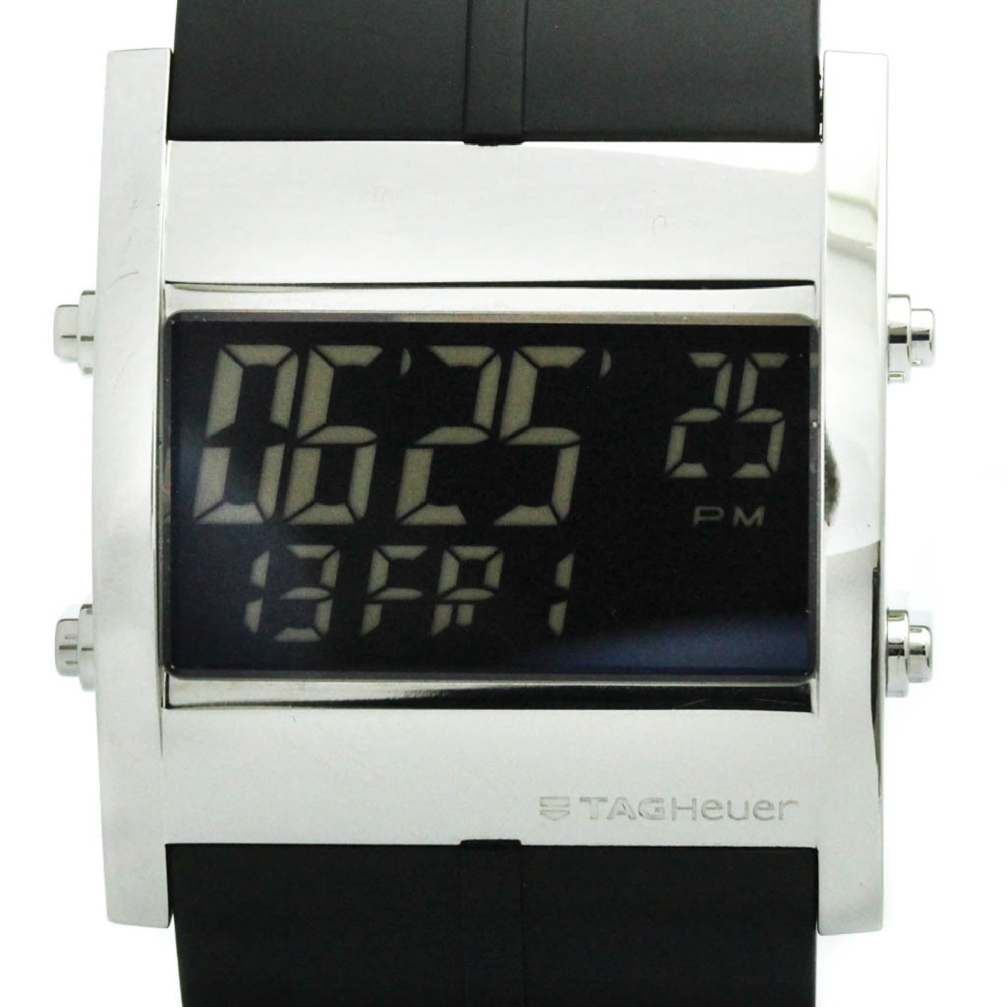 Rakuten - タグホイヤー (TAG HEUER) マイクロタイマー ステンレススチール ラバー クォーツ メンズ 時計 CS111C (外装仕上げ済み)【中古】