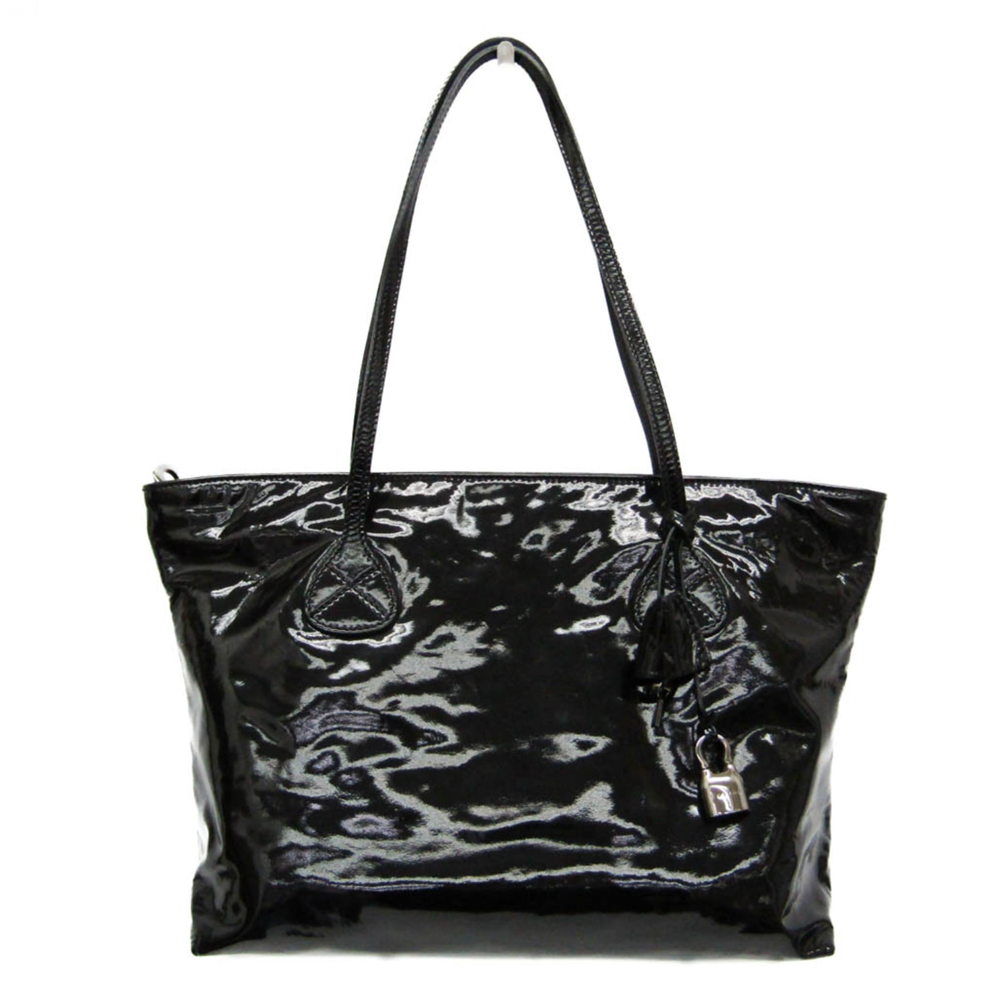 セリーヌ(Celine) レディース レザー ショルダーバッグ,トートバッグ ブラック【中古】