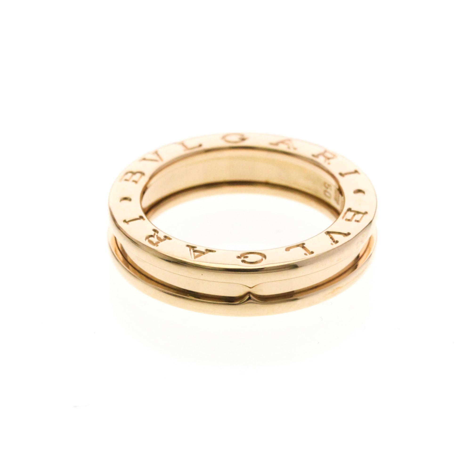 Rakuten - ブルガリ(Bvlgari) ビーゼロワン リング XS K18ピンクゴールド(K18PG) ファッション 無し リング ピンクゴールド(PG)【中古】