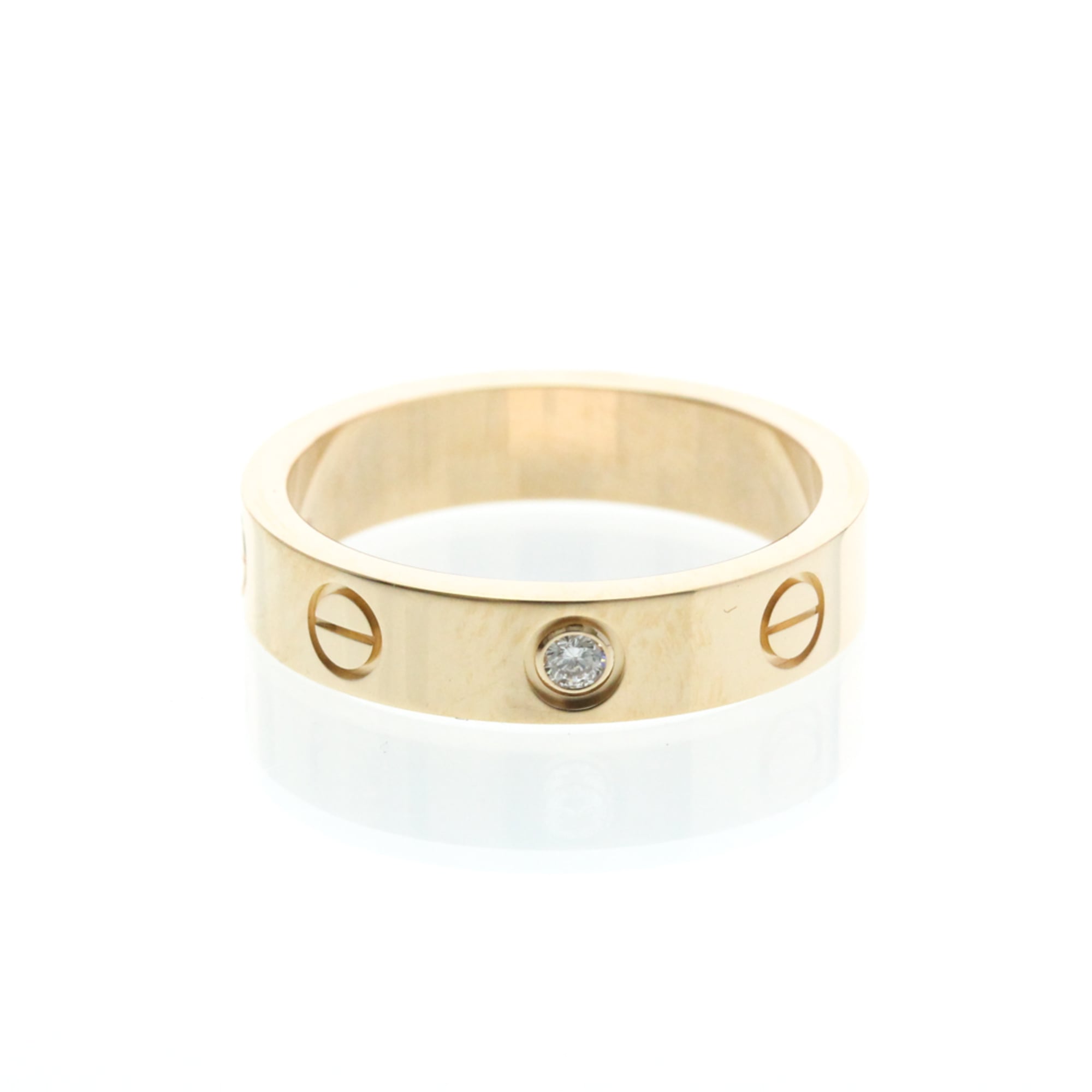 カルティエ(Cartier) ミニラブリング 1P ダイヤモンド K18ピンクゴールド(K18PG) ファッション ダイヤモンド バンドリング ピンクゴールド(PG)【中古】