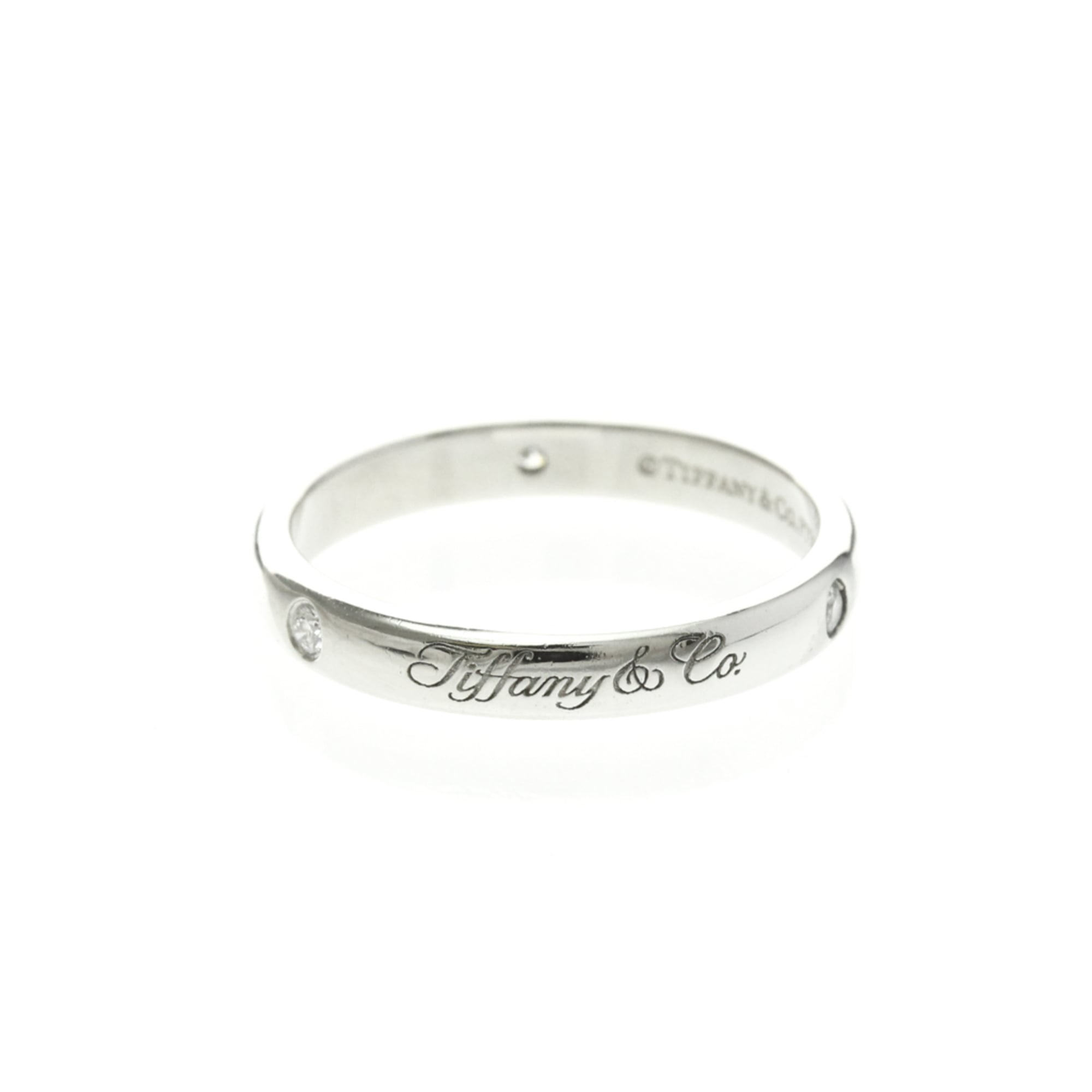 ティファニー(Tiffany) ノーツ ルシダ ダイヤモンド リング プラチナ ファッション ダイヤモンド ウェディングリング シルバー【中古】