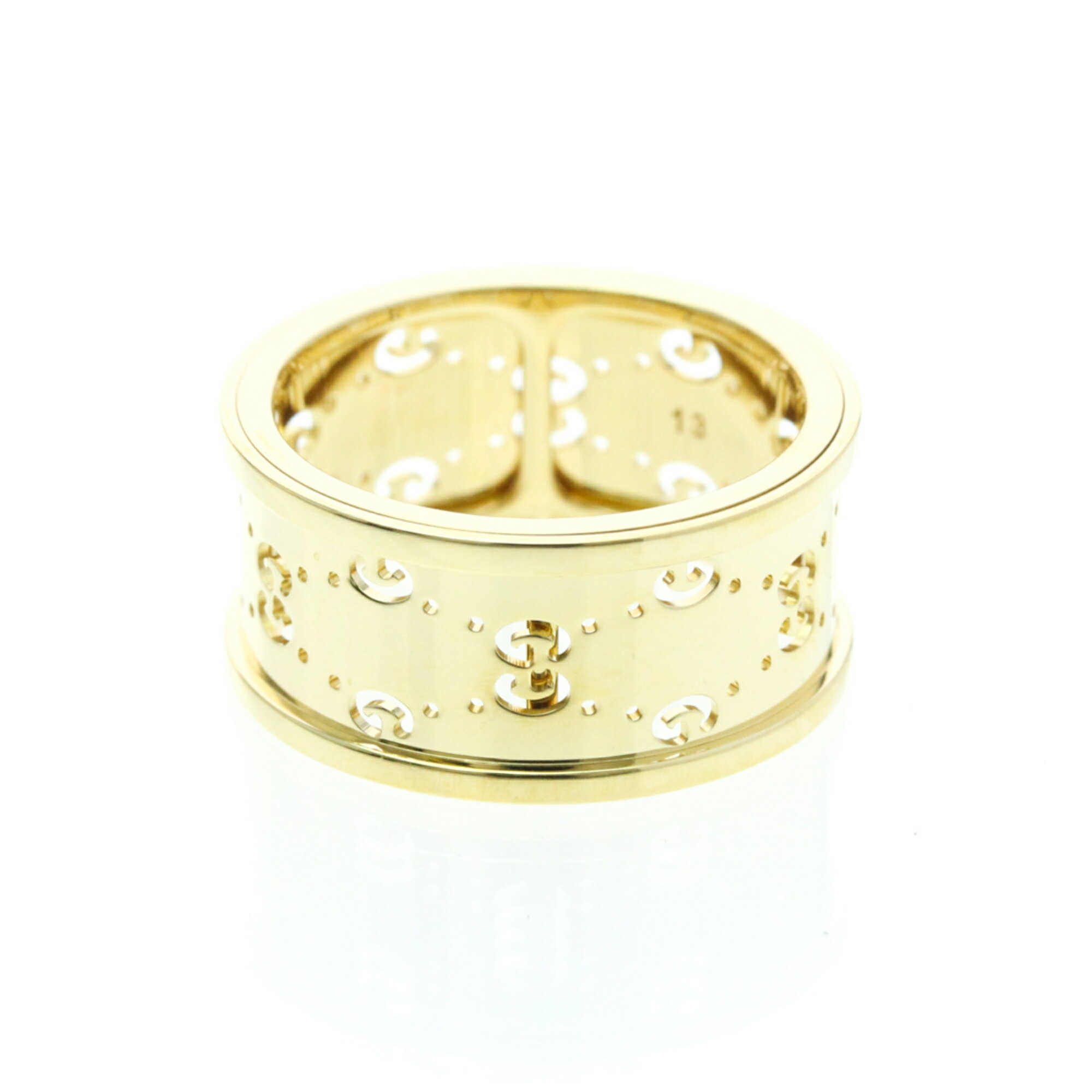 グッチ(Gucci) アイコン トワール リング ゴールド ファッション 無し バンドリング ゴールド【中古】