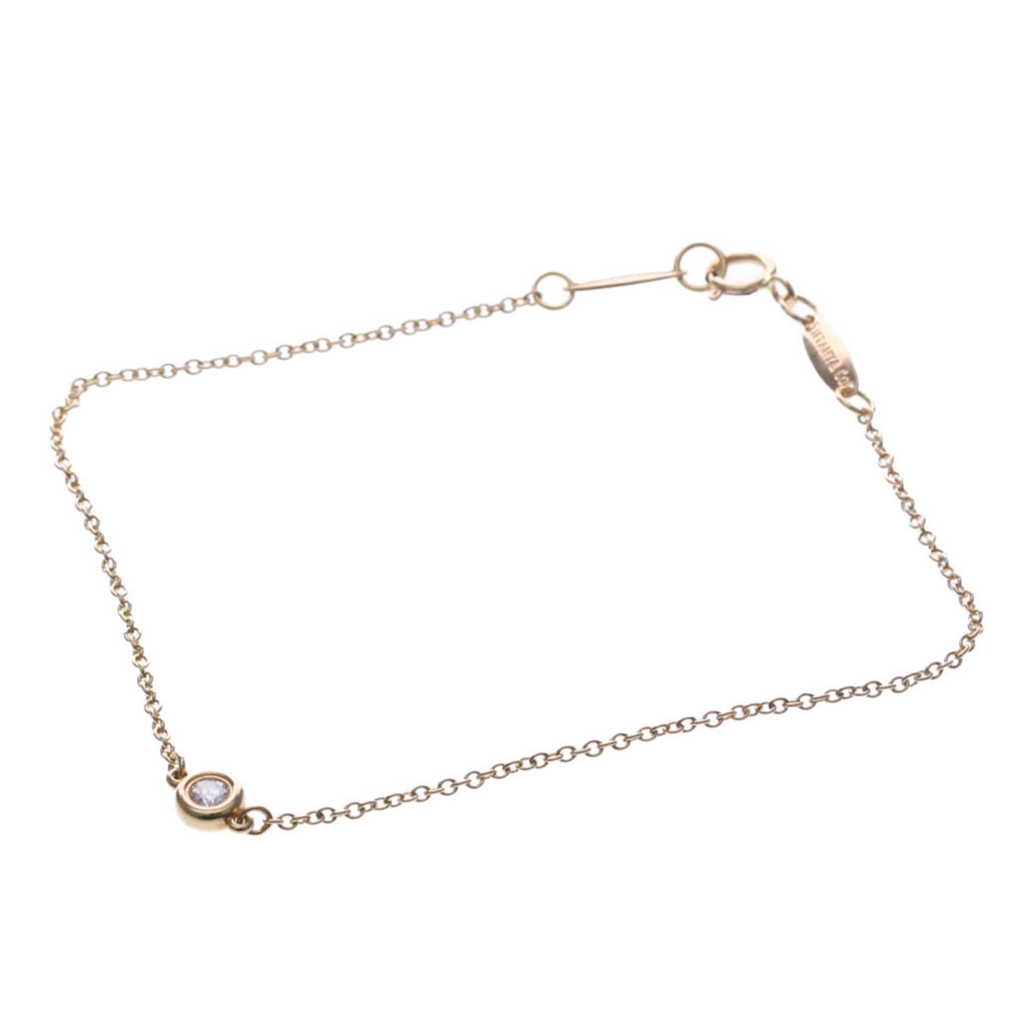 ティファニー(Tiffany) ダイヤモンド バイ ザ ヤード K18ピンクゴールド(K18PG) ダイヤモンド チャームブレスレット ピンクゴールド(PG)【中古】