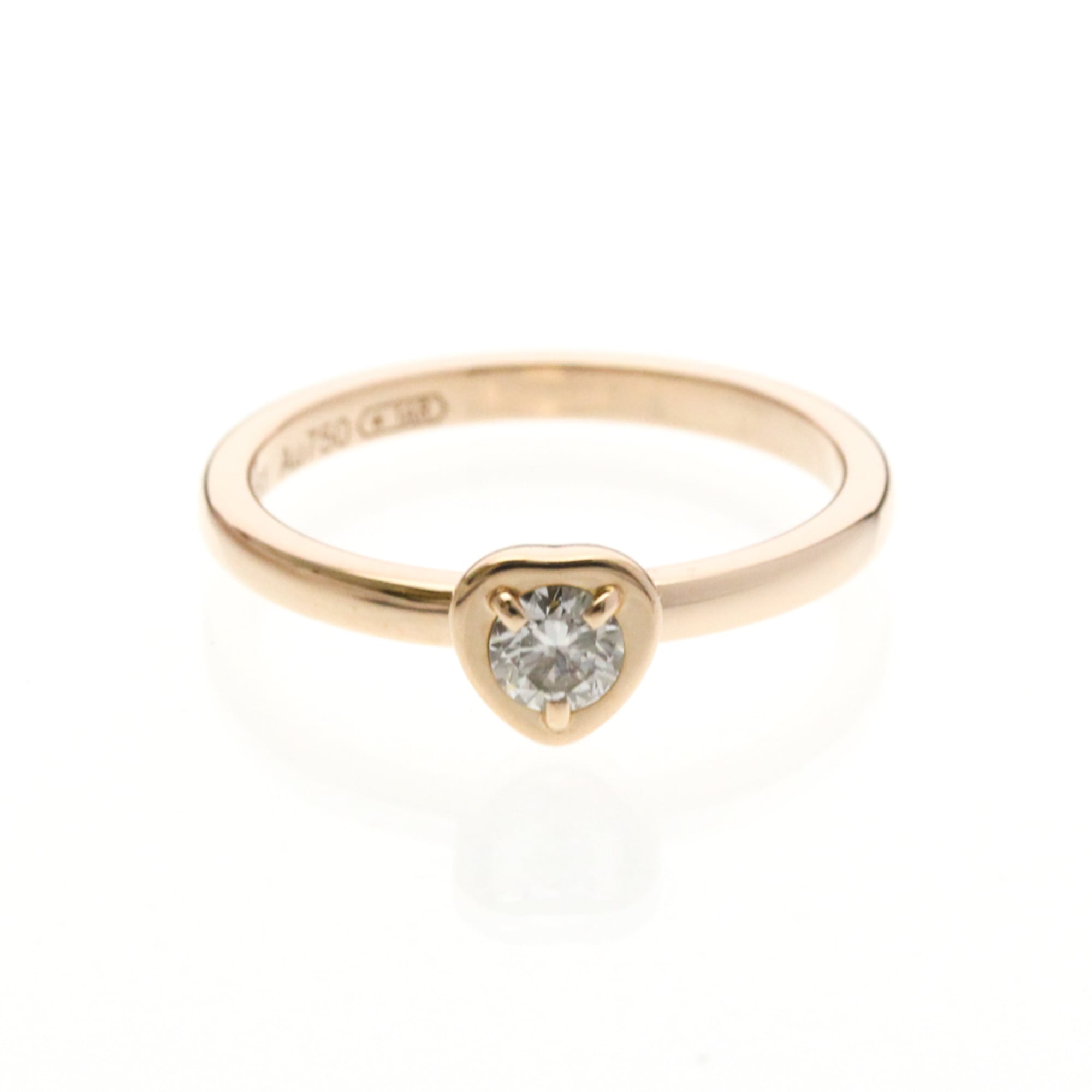 カルティエ(Cartier) ダムール ダイヤモンド リング K18ピンクゴールド(K18PG) ファッション ダイヤモンド バンドリング ピンクゴールド(PG)【中古】