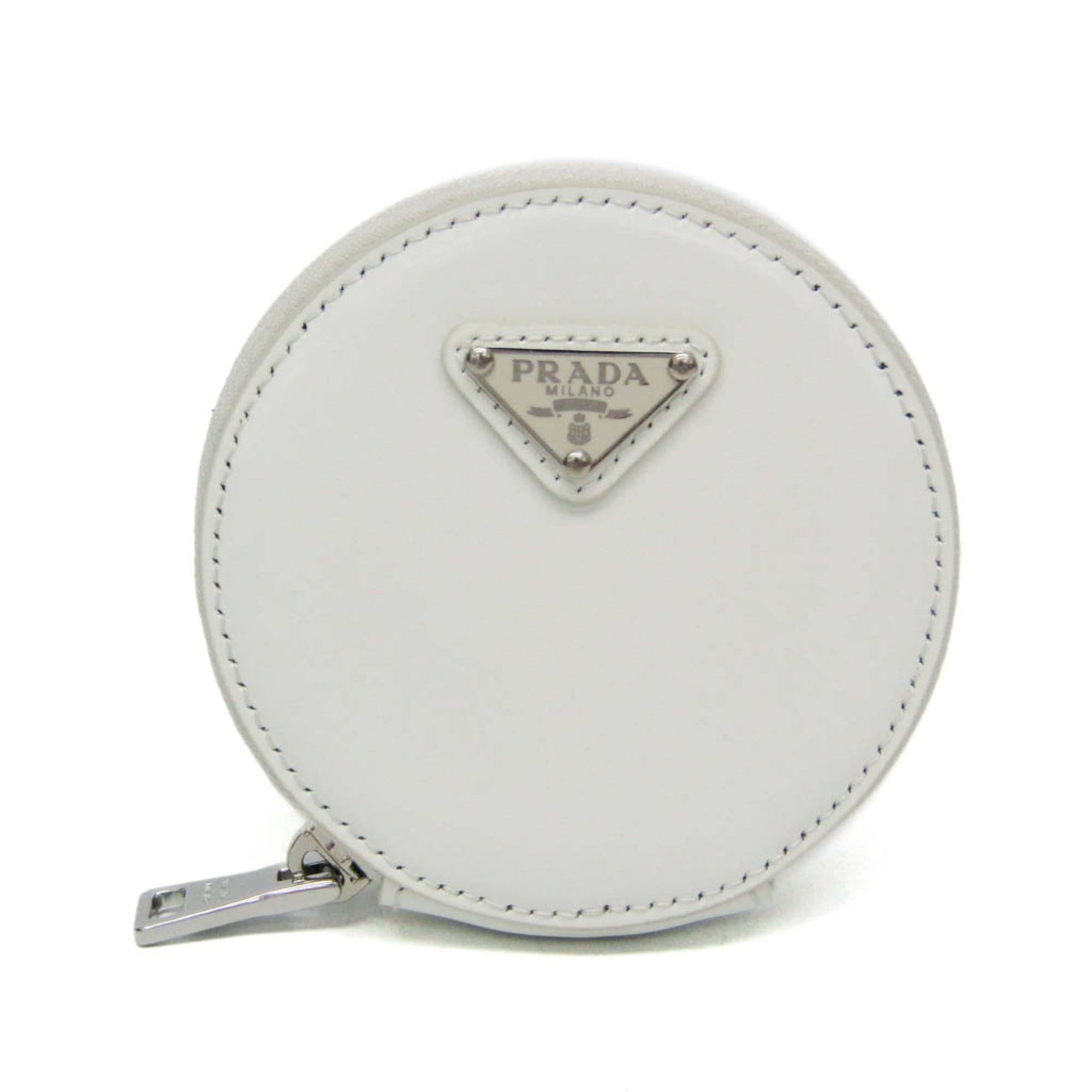 Rakuten - プラダ(Prada) SPAZZOLATO 1TL431 レディース,メンズ エナメルレザー 小銭入れ・コインケース ホワイト【中古】