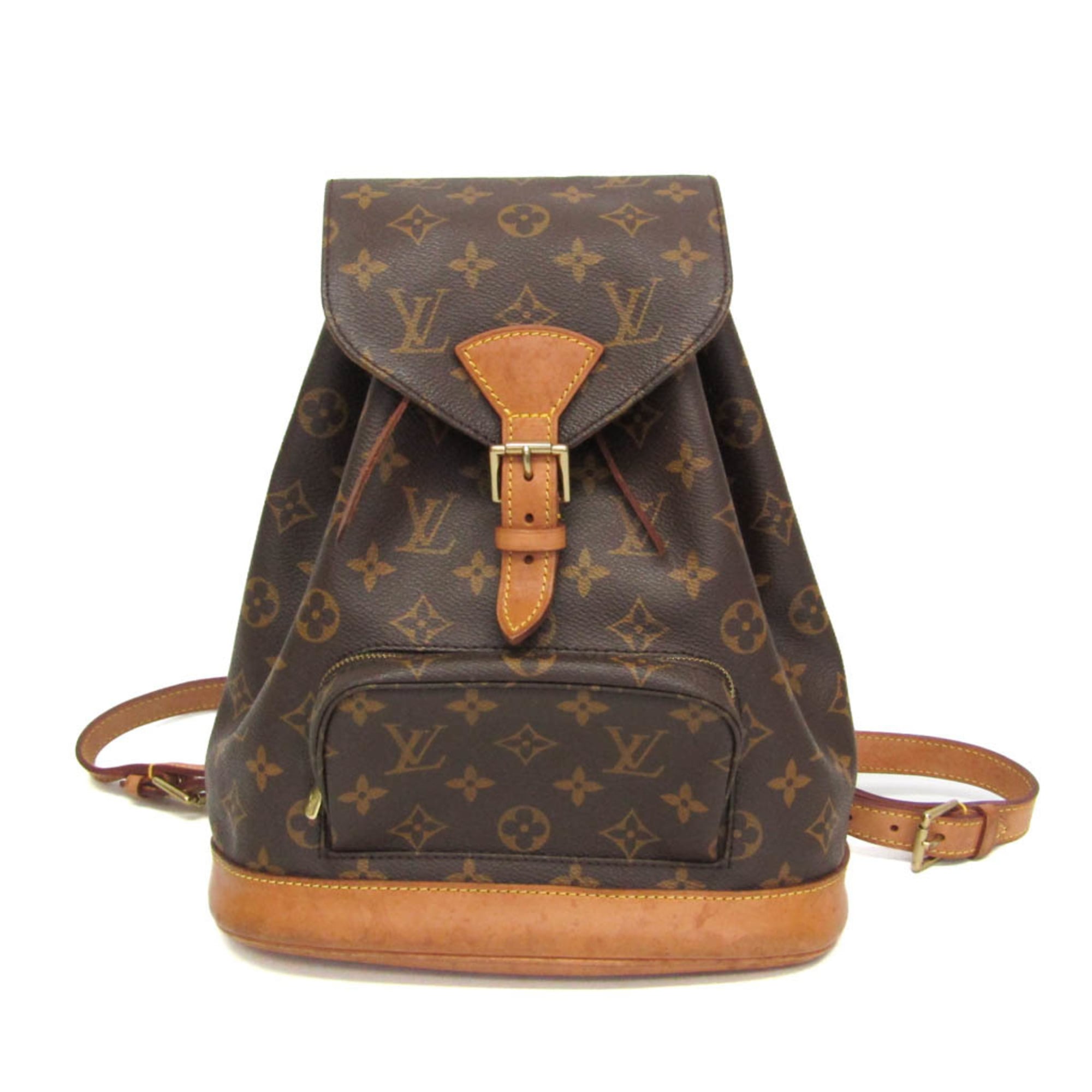ルイ・ヴィトン(Louis Vuitton) モノグラム モンスリ MM M51136 レディース リュックサック ブラウン【中古】