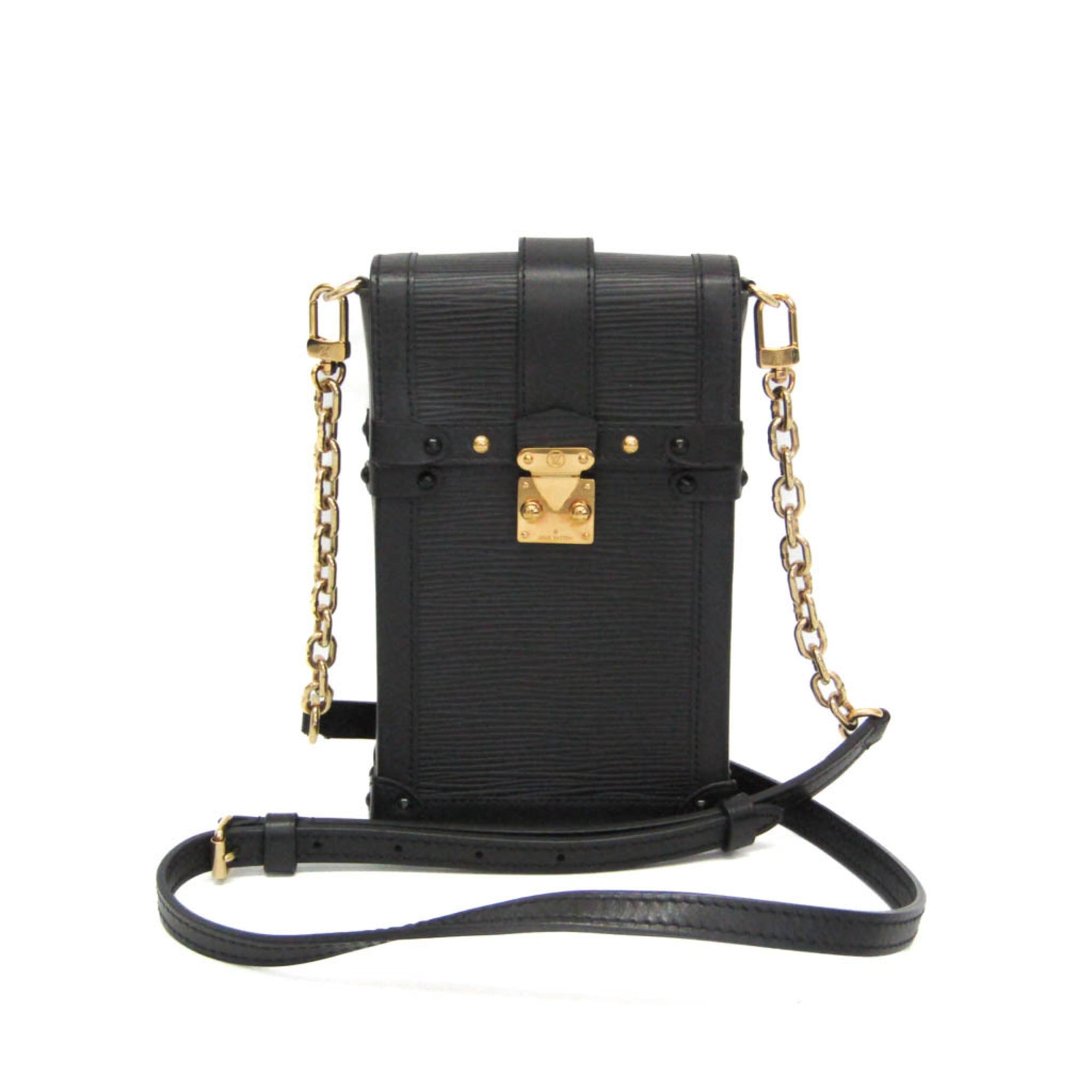 LOUIS VUITTON ルイ ヴィトン エピ ポシェット・トランク ヴェルティカル ショルダーバッグ M67872 レザー  カーフレザー ローズバレリーヌ ブラック ゴールド金具 ビトン ピンク チェーン 【本物保証】 楽天市場】ヴィトン トランク ヴェルティカルの通販