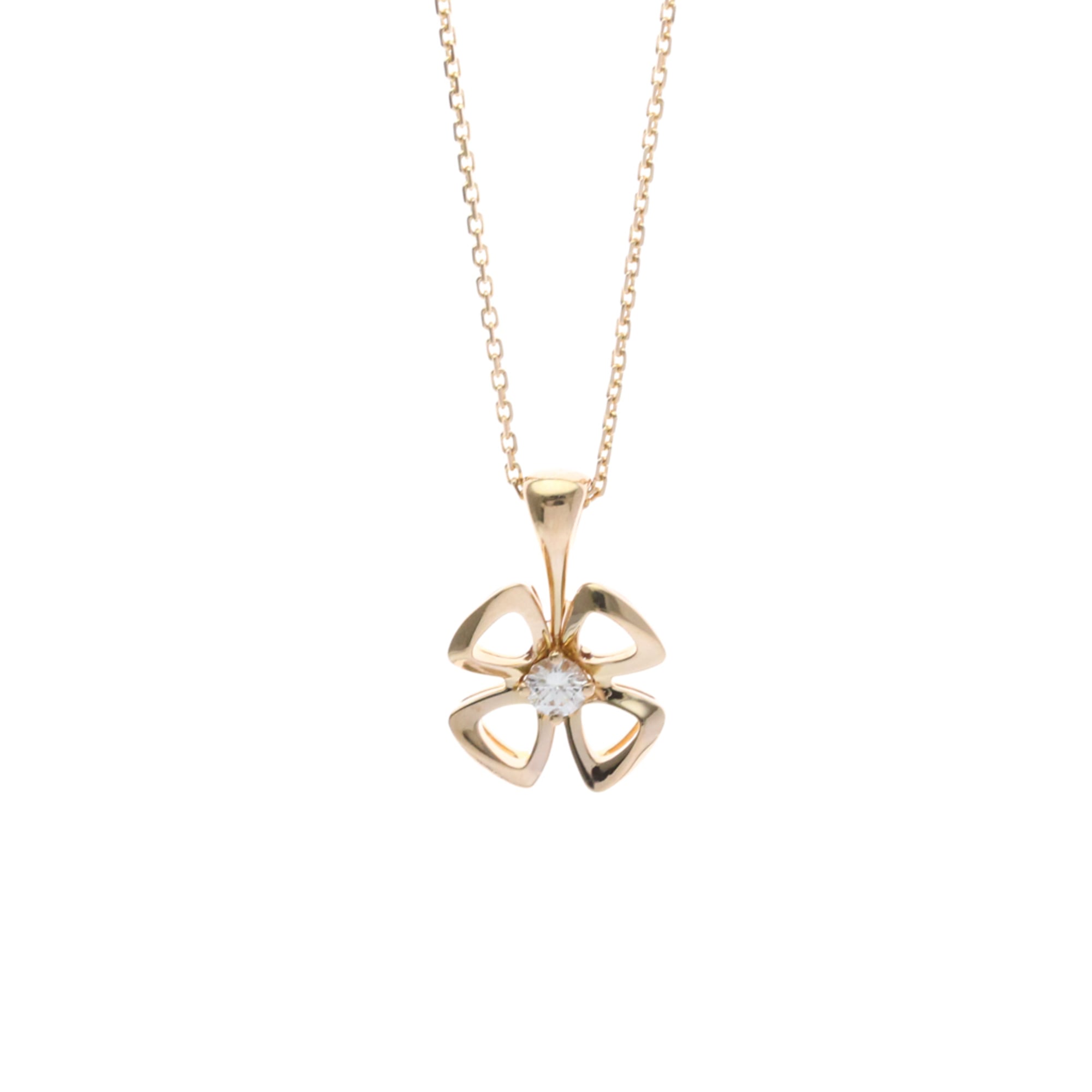 Rakuten - ブルガリ(Bvlgari) K18ピンクゴールド(K18PG) ダイヤモンド メンズ,レディース ファッション ネックレス (ピンクゴールド(PG)) フィオレバー ダイヤモンド ネックレス【中古】