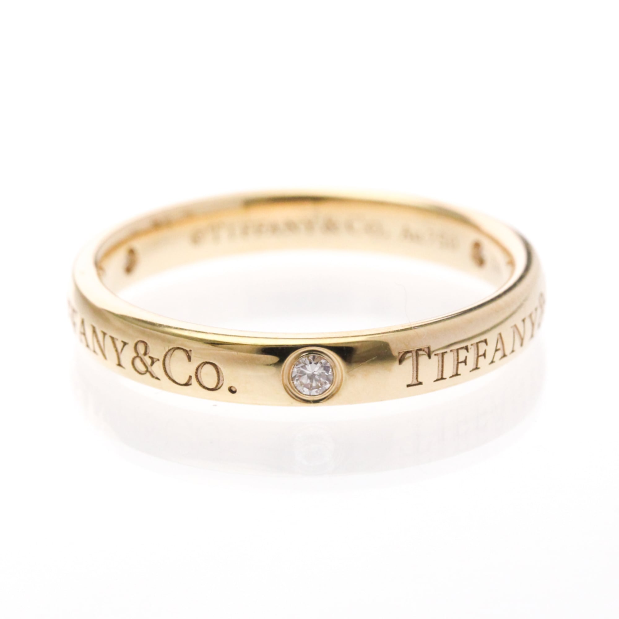 楽天市場】ティファニー フラットバンドリング 3p ダイヤモンドの通販