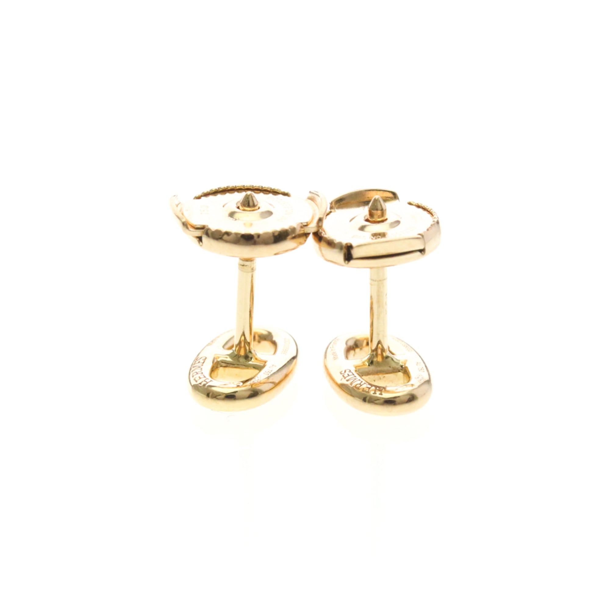 エルメス(Hermes) シェーヌ・ダンクル 無し K18ピンクゴールド(K18PG) スタッドピアス ピンクゴールド(PG)【中古】