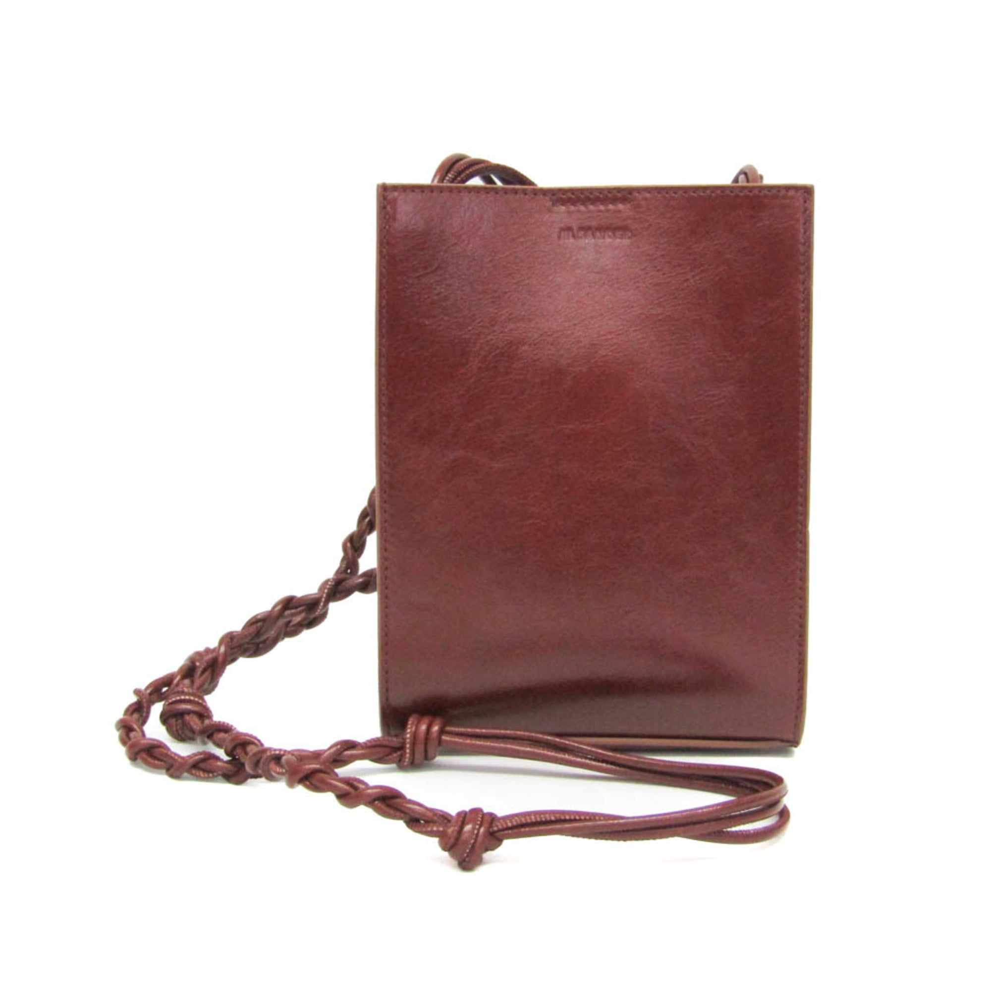 ジル・サンダー(Jil Sander) タングル TANGLE SM JSMU853173 レディース,メンズ レザー ポーチ,ショルダーバッグ ブラウン【中古】