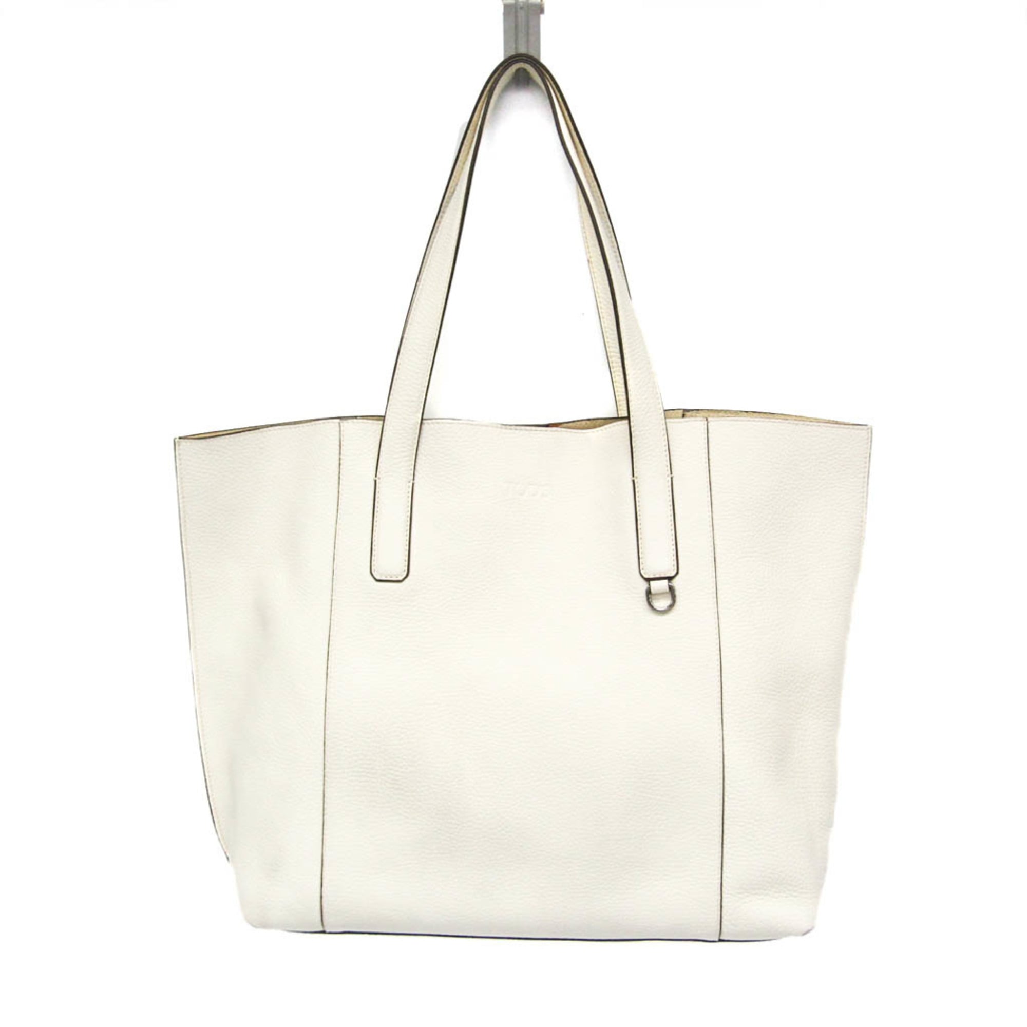 トッズ(Tod's) ペーパーバッグ 限定版 メンズ,レディース レザー トートバッグ ホワイト【中古】