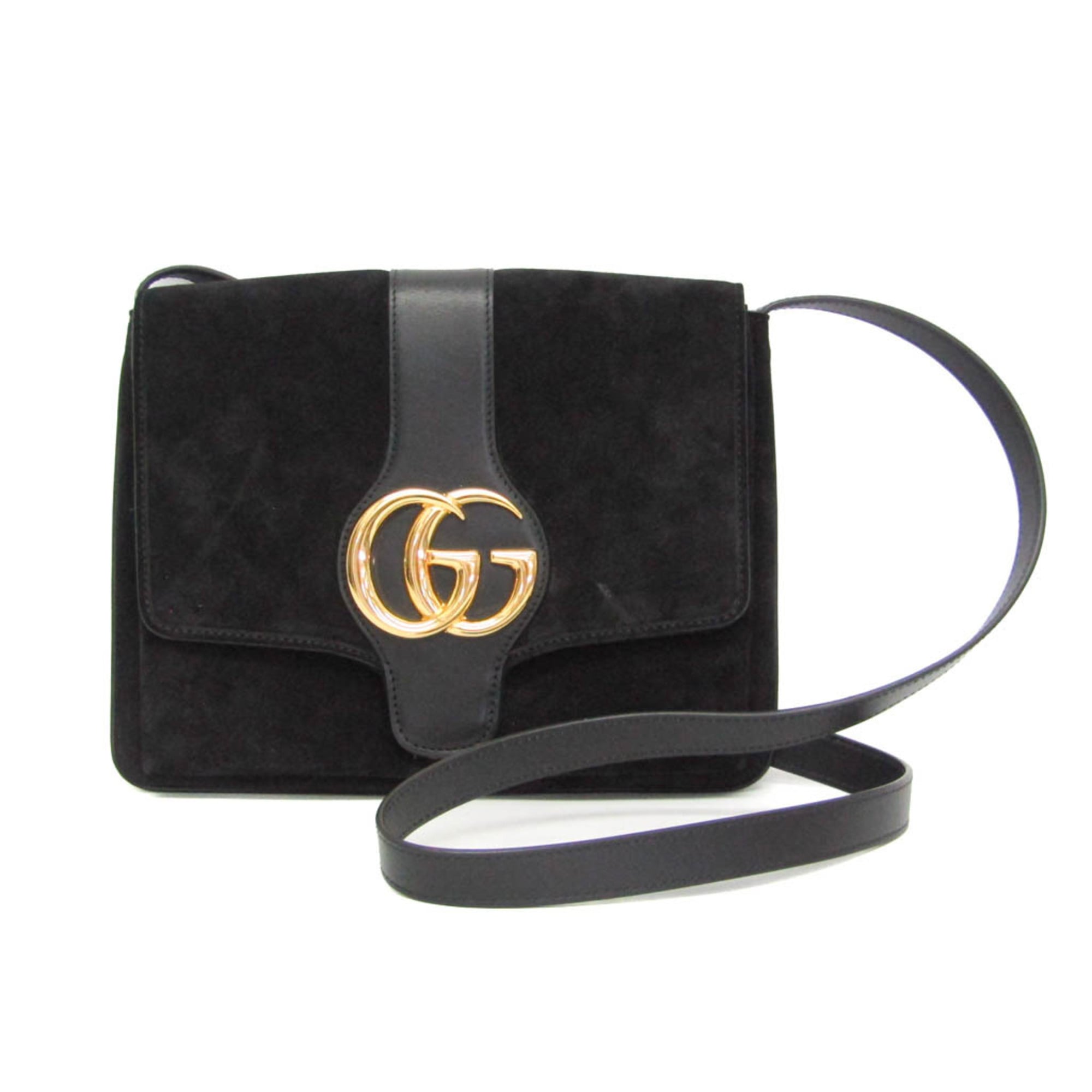 グッチ(Gucci) アリー Arli 550126 レディース レザー,スエード ショルダーバッグ ブラック【中古】