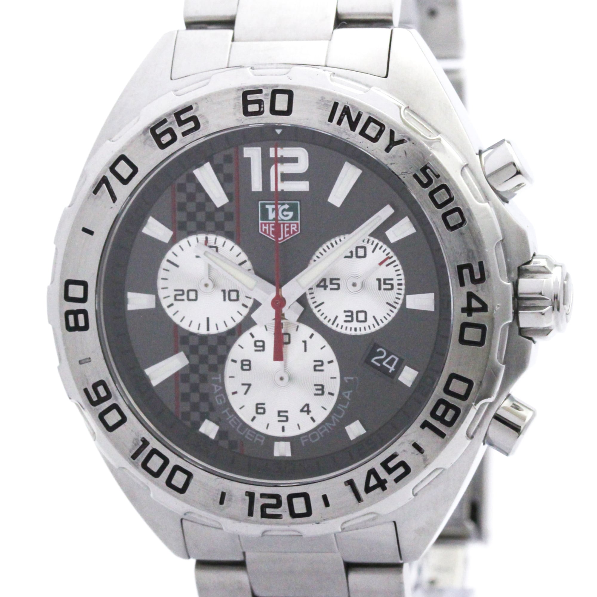 タグホイヤー (TAG HEUER) フォーミュラ1 クロノグラフ ステンレススチール クォーツ メンズ 時計 CAZ1114 (外装仕上げ済み)【中古】