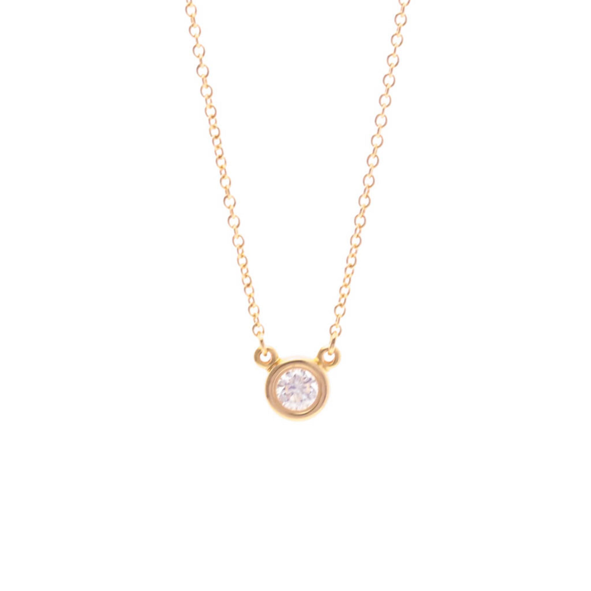 ティファニー(Tiffany) ダイヤモンド バイ ザ ヤード K18ピンクゴールド(K18PG) ダイヤモンド メンズ,レディース ファッション ネックレス (ピンクゴールド(PG))【中古】