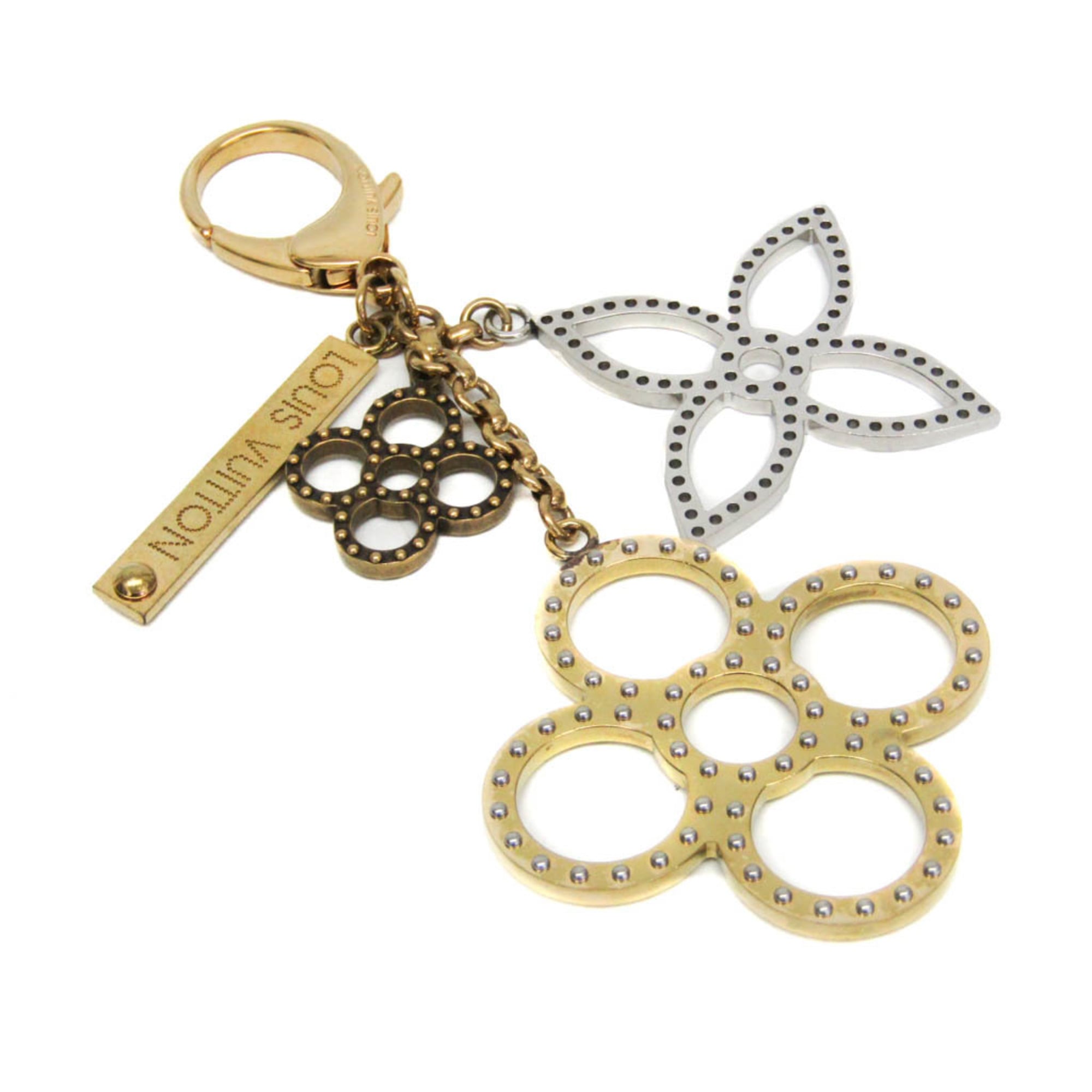 Rakuten - ルイ・ヴィトン(Louis Vuitton) ビジューサックタパージュ M65090 キーホルダー (ゴールド,シルバー)【中古】