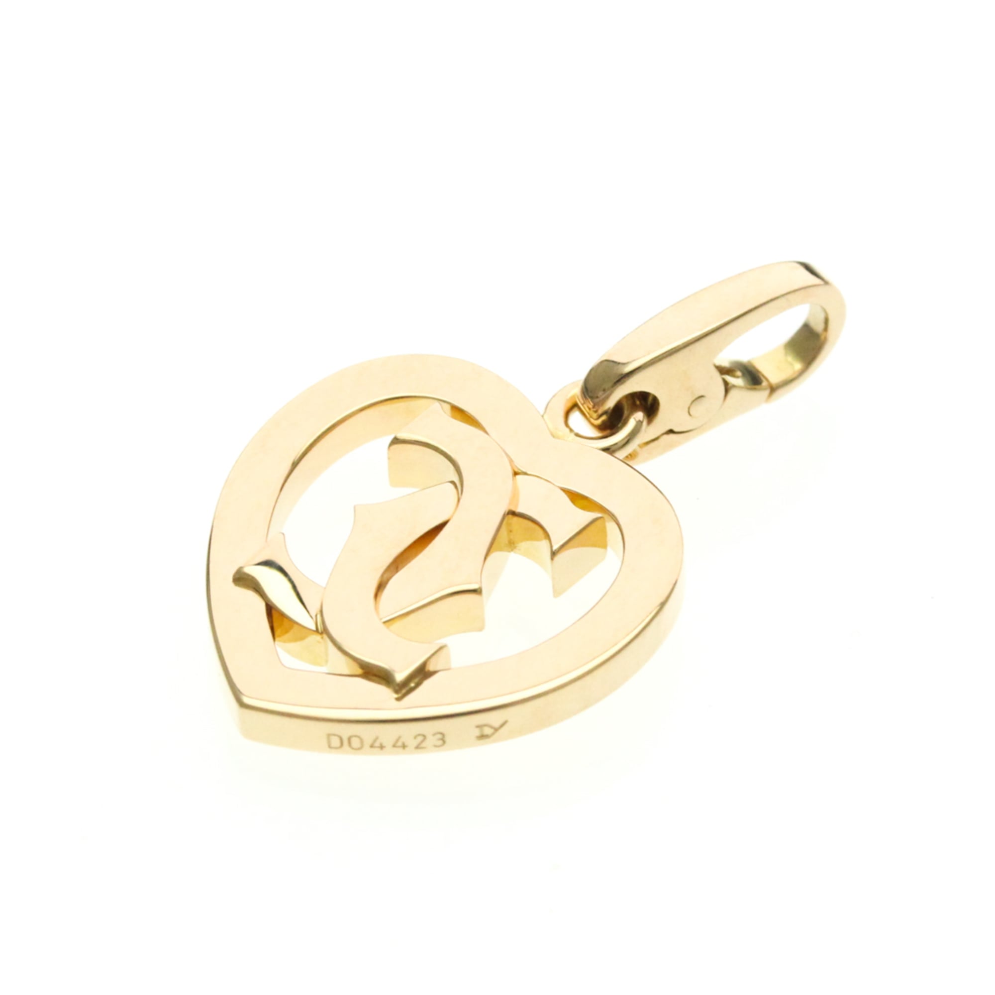 カルティエ(Cartier) K18ピンクゴールド(K18PG) 無し メンズ,レディース ファッション ペンダント (ピンクゴールド(PG)) 2Cハート ペ...