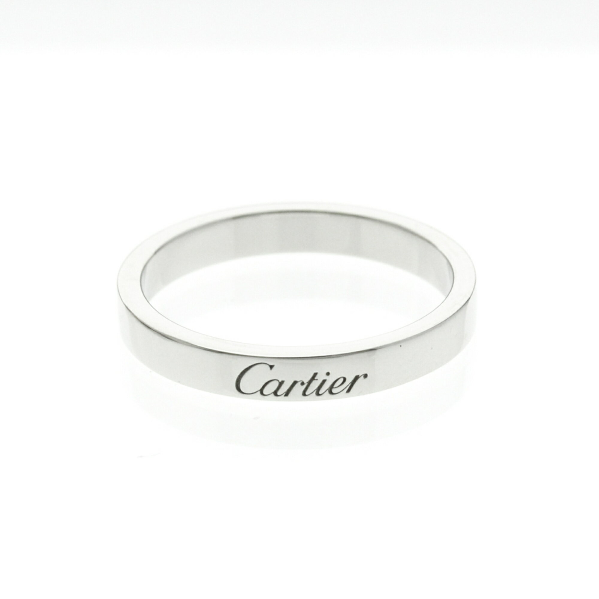 カルティエ(Cartier) Cドゥカルティエリング プラチナ ファッション 無し バンドリング シルバー【中古】