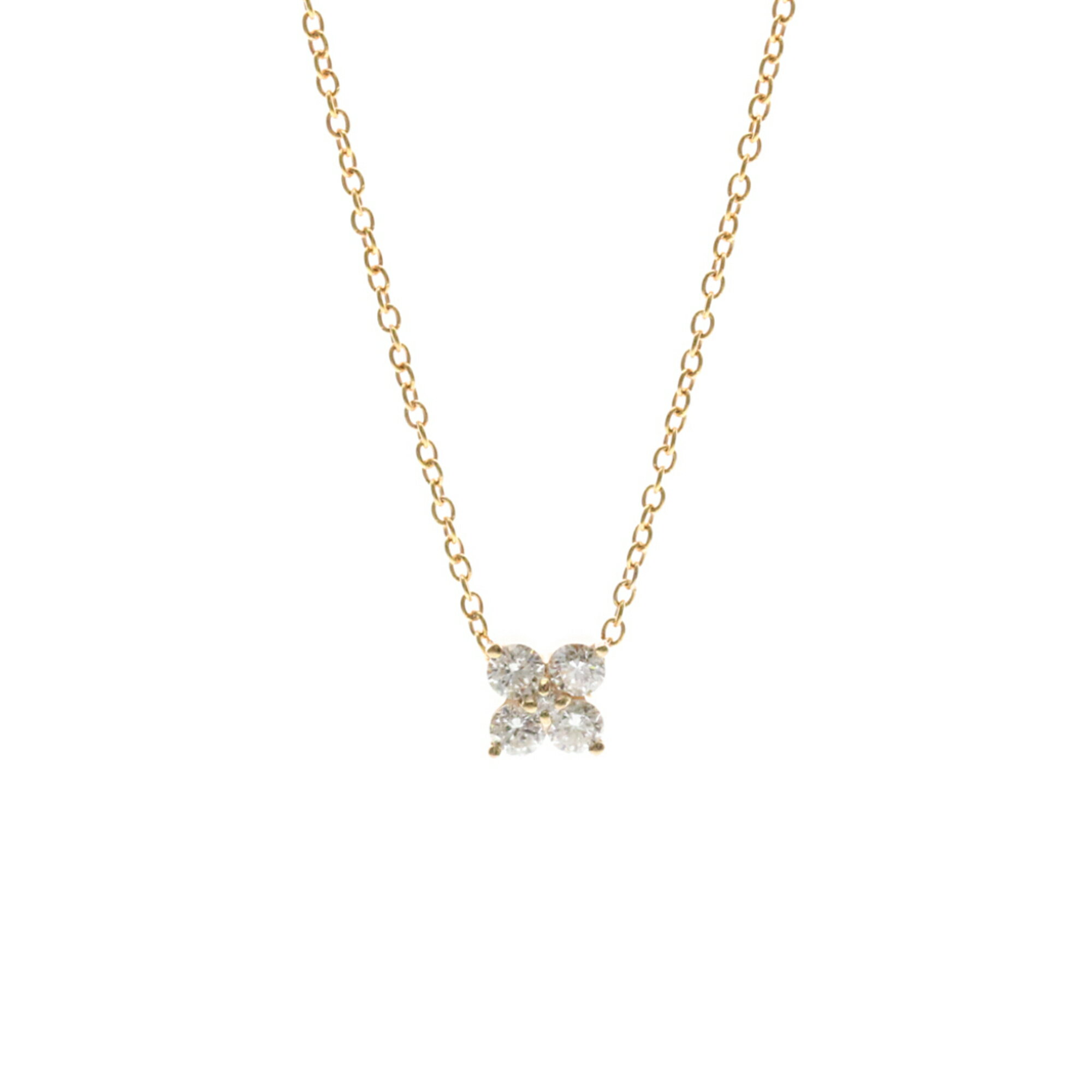 Ponte Vecchio K18 Pink Gold (K18PG) Diamond Men's/Women's Fashion Necklace (Pink Gold (PG)) Diamond Necklace [Used]