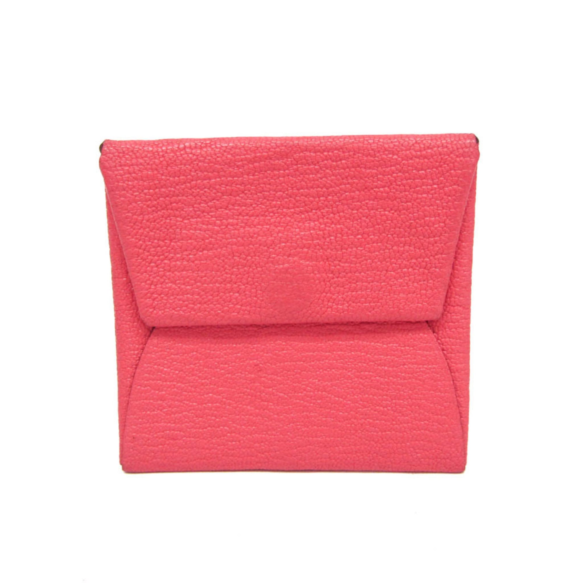 HERMES - エルメス(Hermes) バスティア メンズ,レディース シェーブル 小銭入れ・コインケース ピンク【中古】