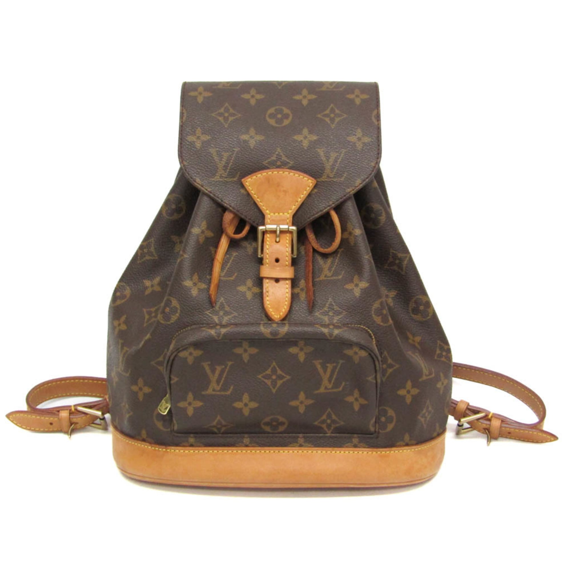 ルイ・ヴィトン(Louis Vuitton) モノグラム モンスリ MM M51136 レディース リュックサック ブラウン【中古】