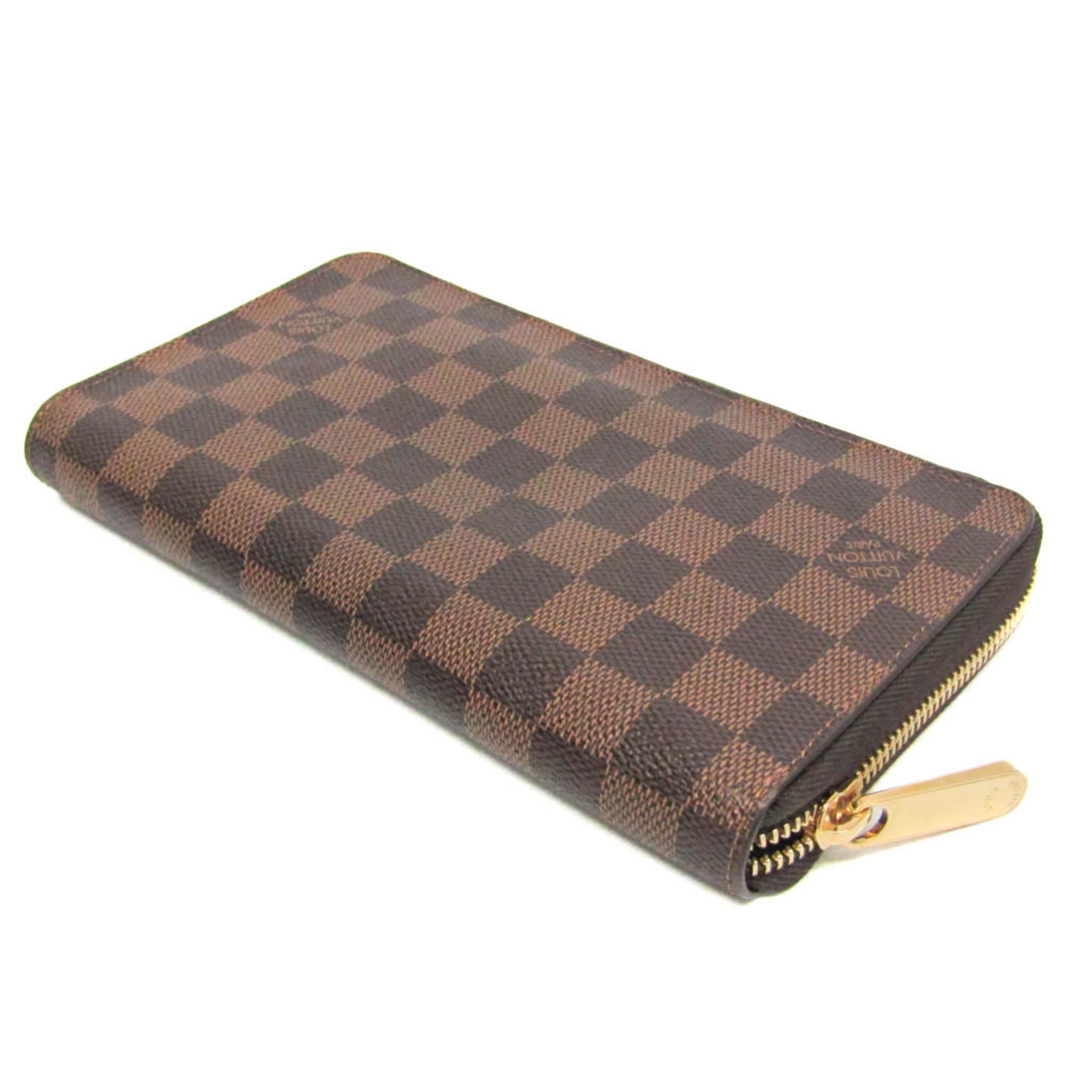 ルイ・ヴィトン(Louis Vuitton) ダミエ ジッピー オーガナイザー N60003 メンズ,レディース ダミエキャンバス 長財布（二つ折り） エベヌ【中古】 2